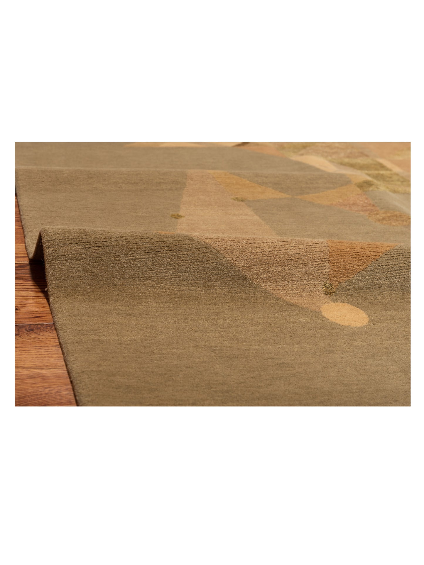 Tenzari Silver 8x10 Hand Knotted Rug