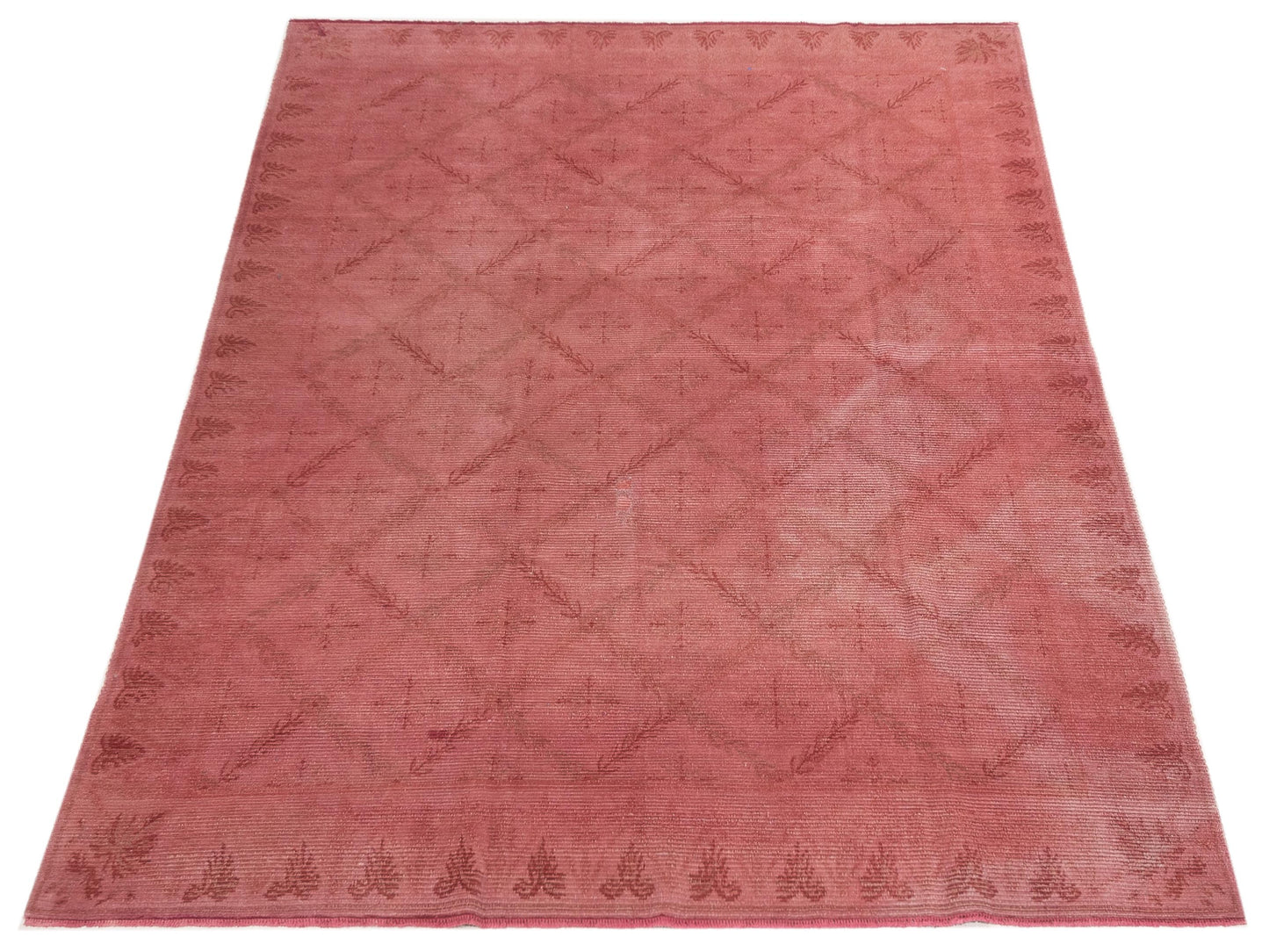 Vintage Pink 9.2x11.10 Hand Knotted Rug