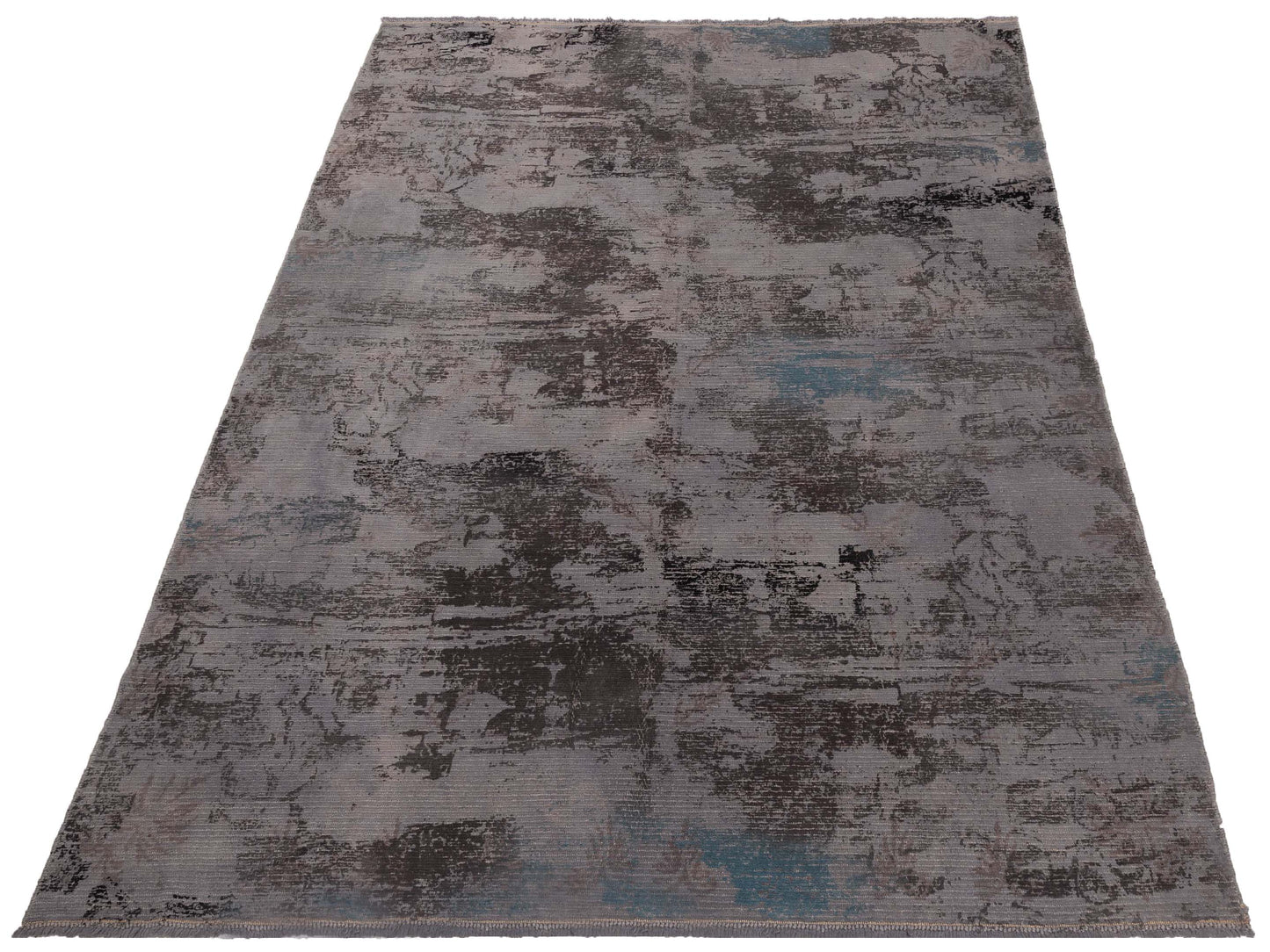 Vintage Gray 7.1x8.11 Hand Knotted Rug