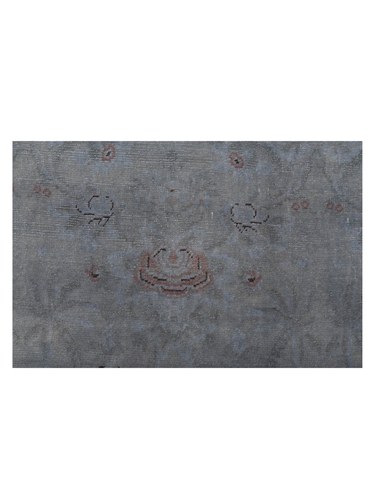 Vintage Gray 11.11x15.2 Hand Knotted Rug