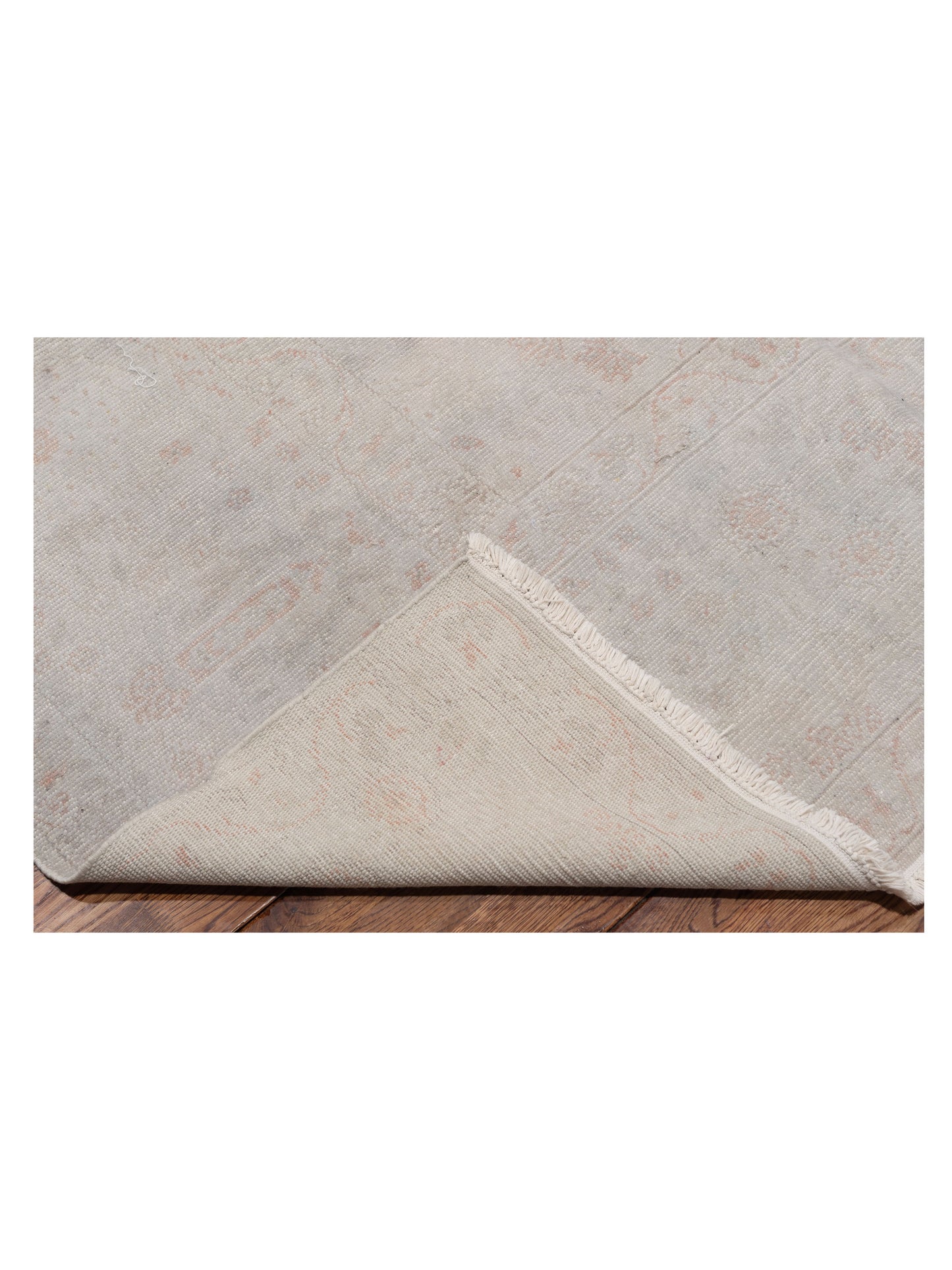 Vintage Silver 8.11x11.4 Hand Knotted Rug