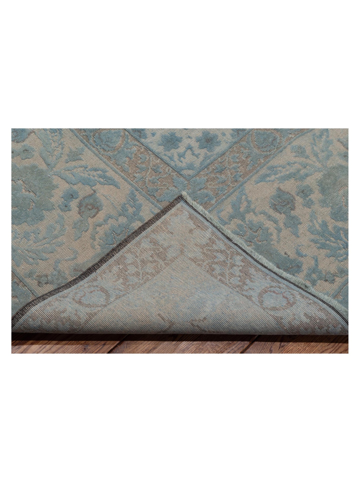 Vintage Blue 10x14 Hand Knotted Rug