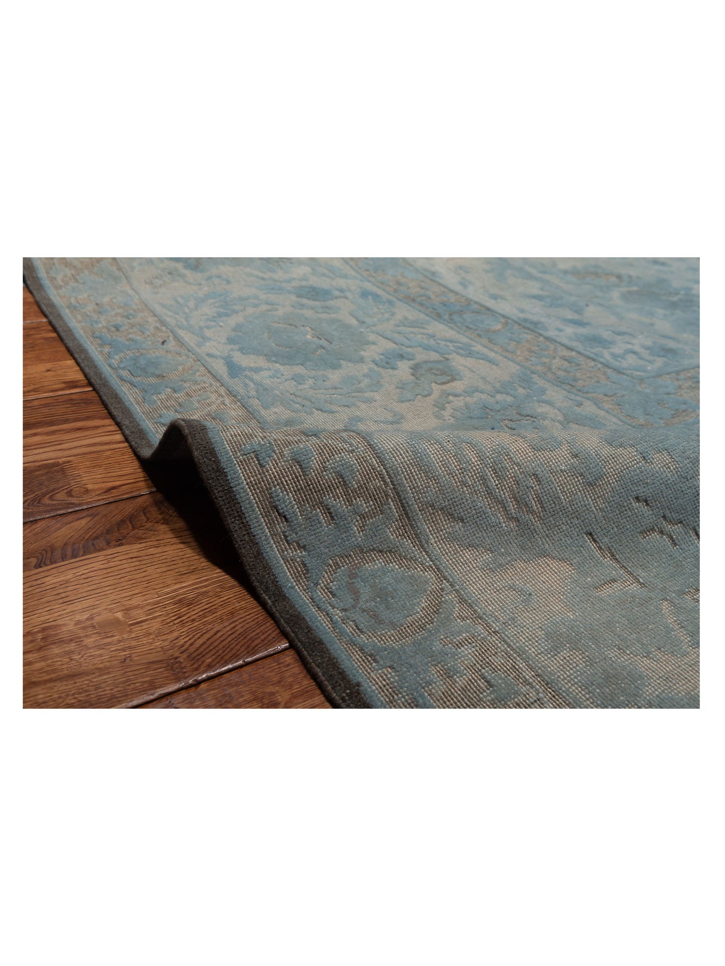 Vintage Blue 10x14 Hand Knotted Rug