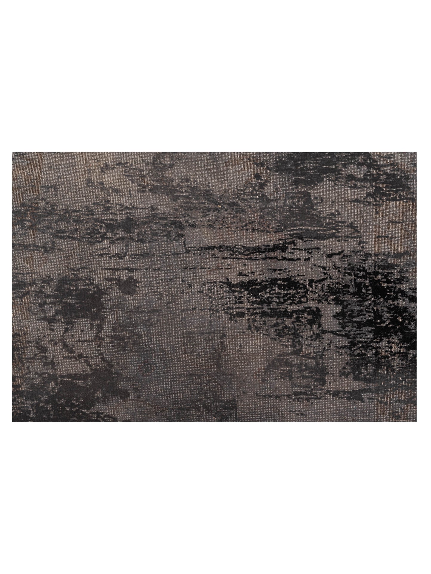 Vintage Gray Blue 3x9.3 Hand Knotted Rug