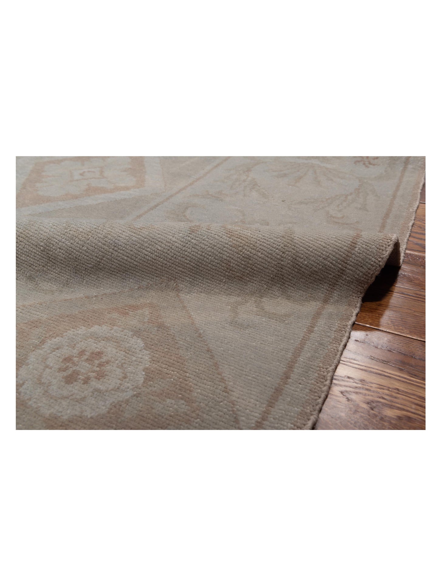 Vintage Silver 9.5x12.4 Hand Knotted Rug