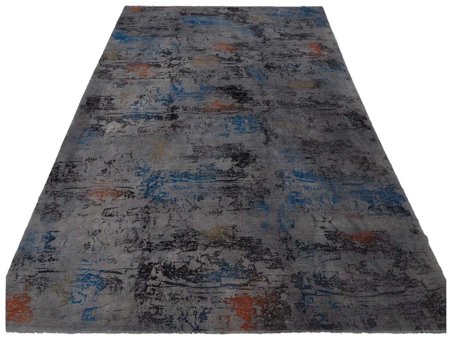 Vintage Multi 9.11x13.8 Hand Knotted Rug