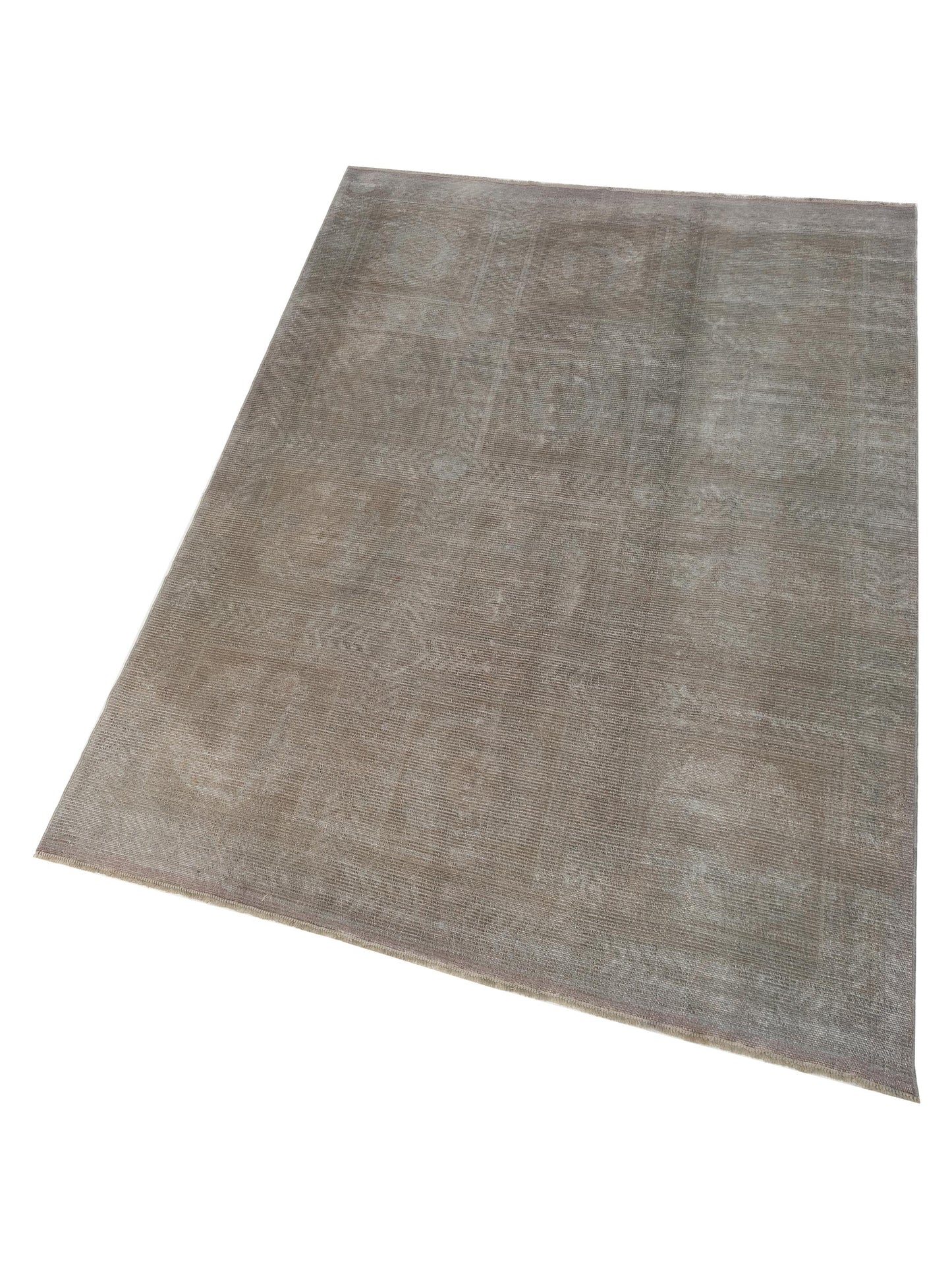 Vintage Gray 7.7x11.3 Hand Knotted Rug