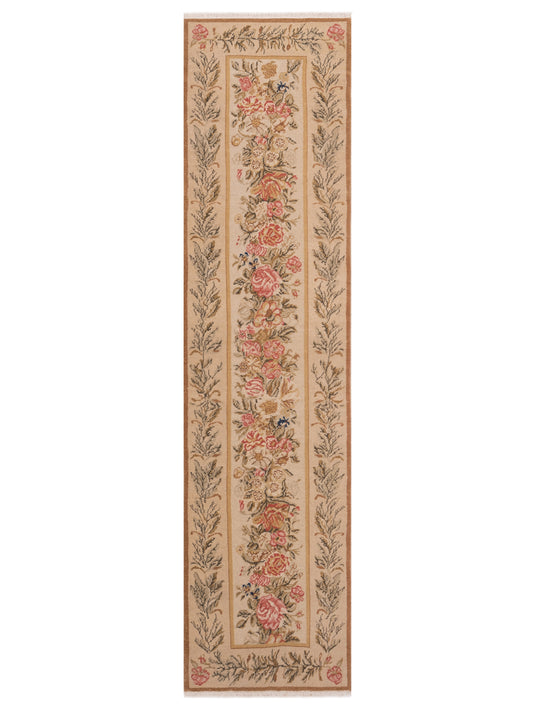 Petalyn Beige 2.6x9.11 Hand Knotted Rug