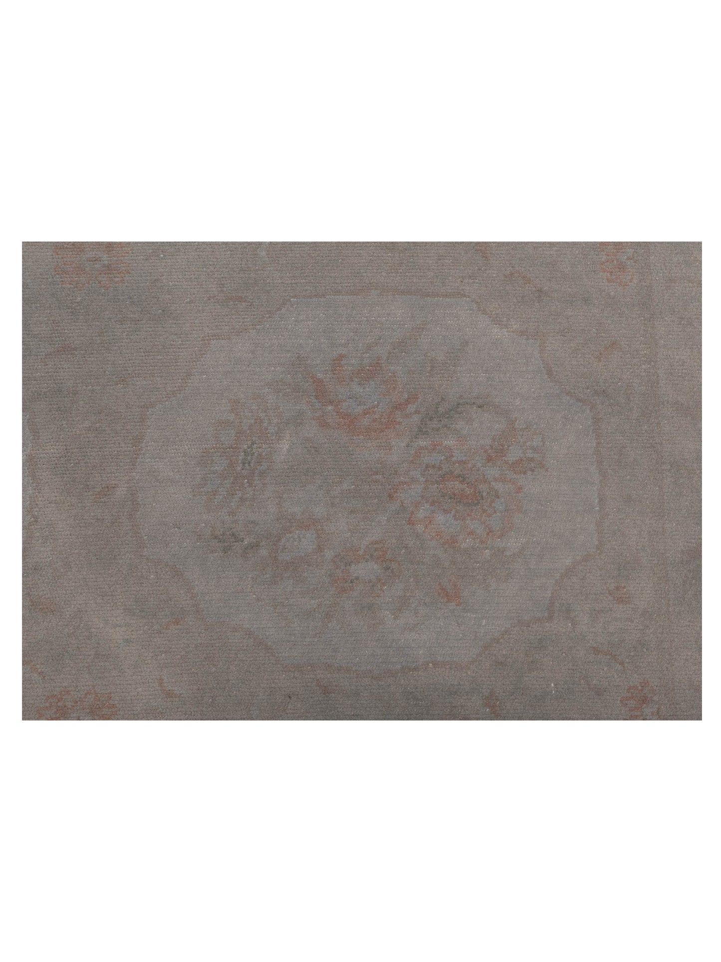 Vintage Gray 4.11x6.3 Hand Knotted Rug