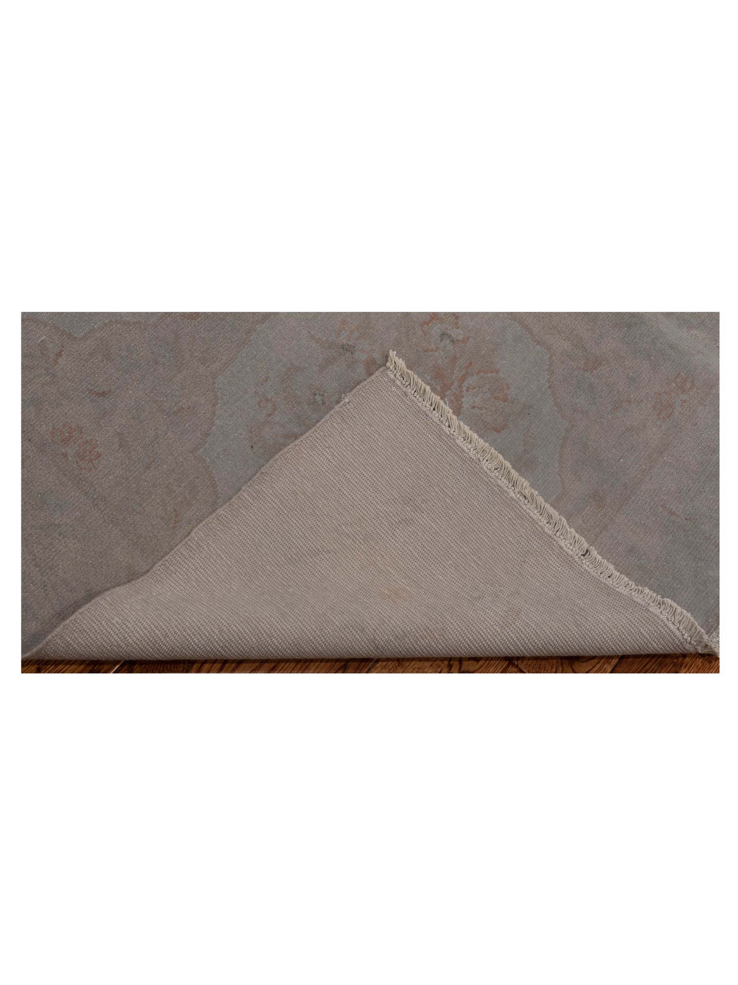 Vintage Gray 4.11x6.3 Hand Knotted Rug