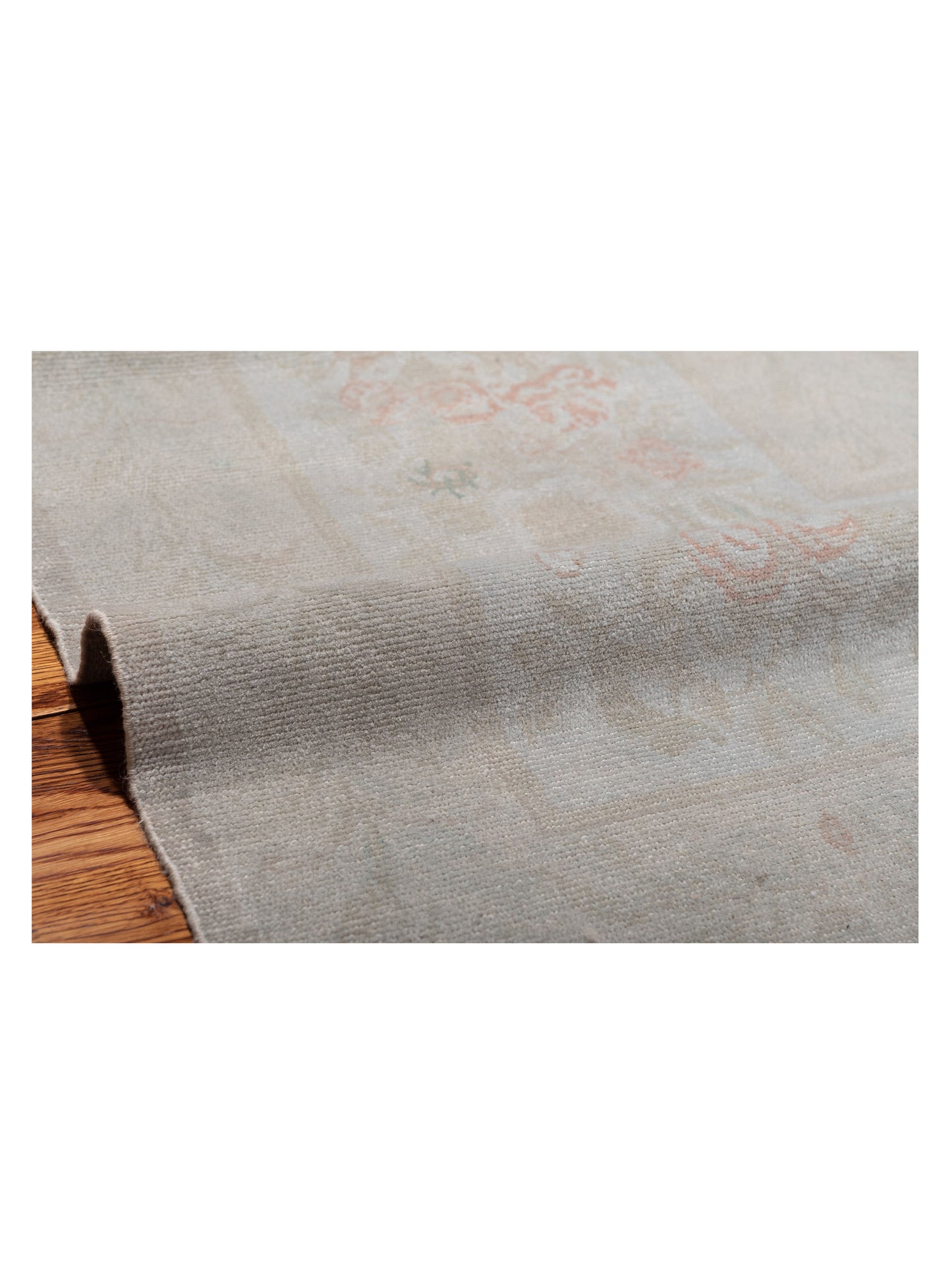 Vintage Silver 12x16.7 Hand Knotted Rug