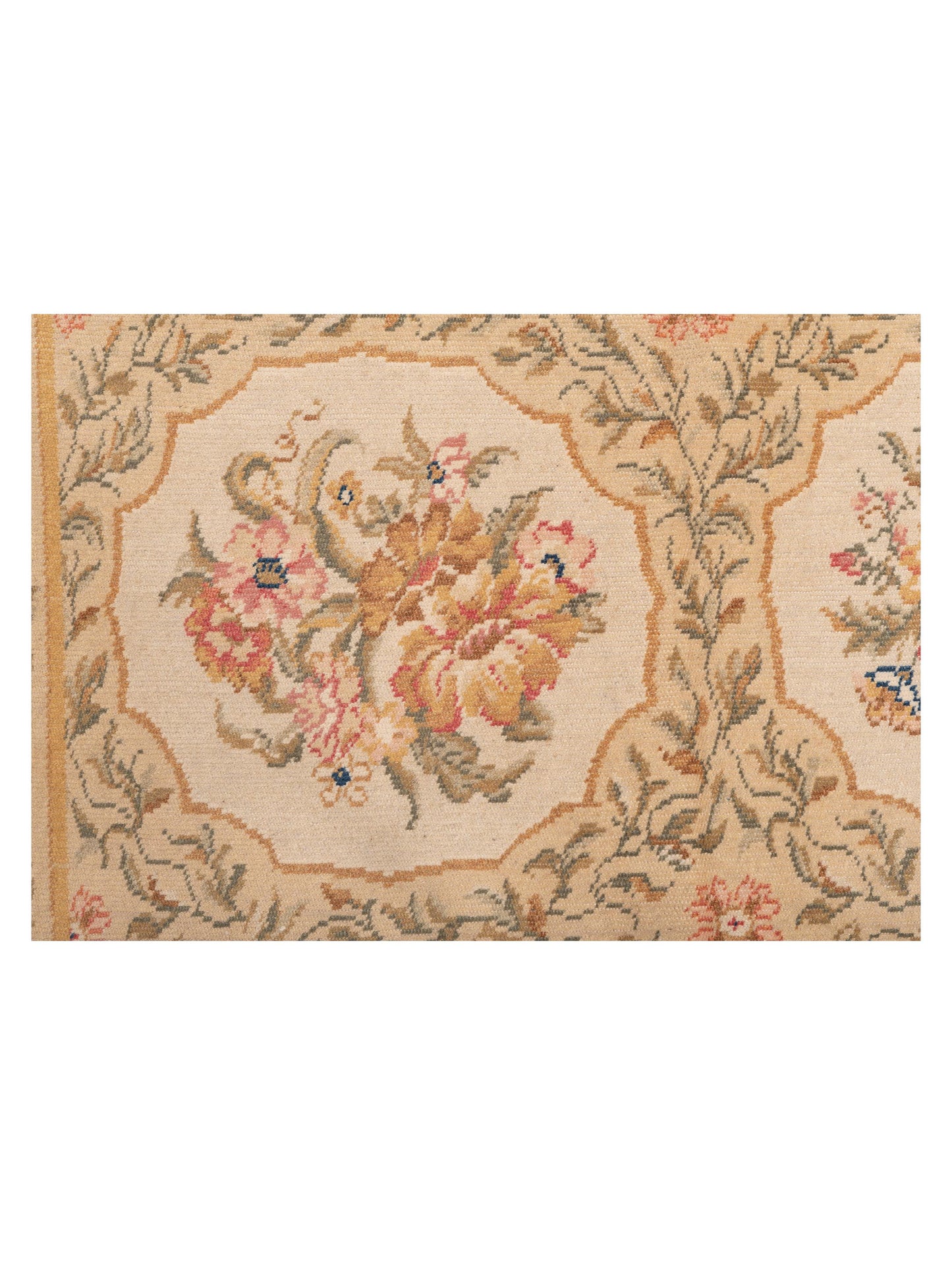 Petalyn Ivory Ivory 5.1x6.6 Hand Knotted Rug