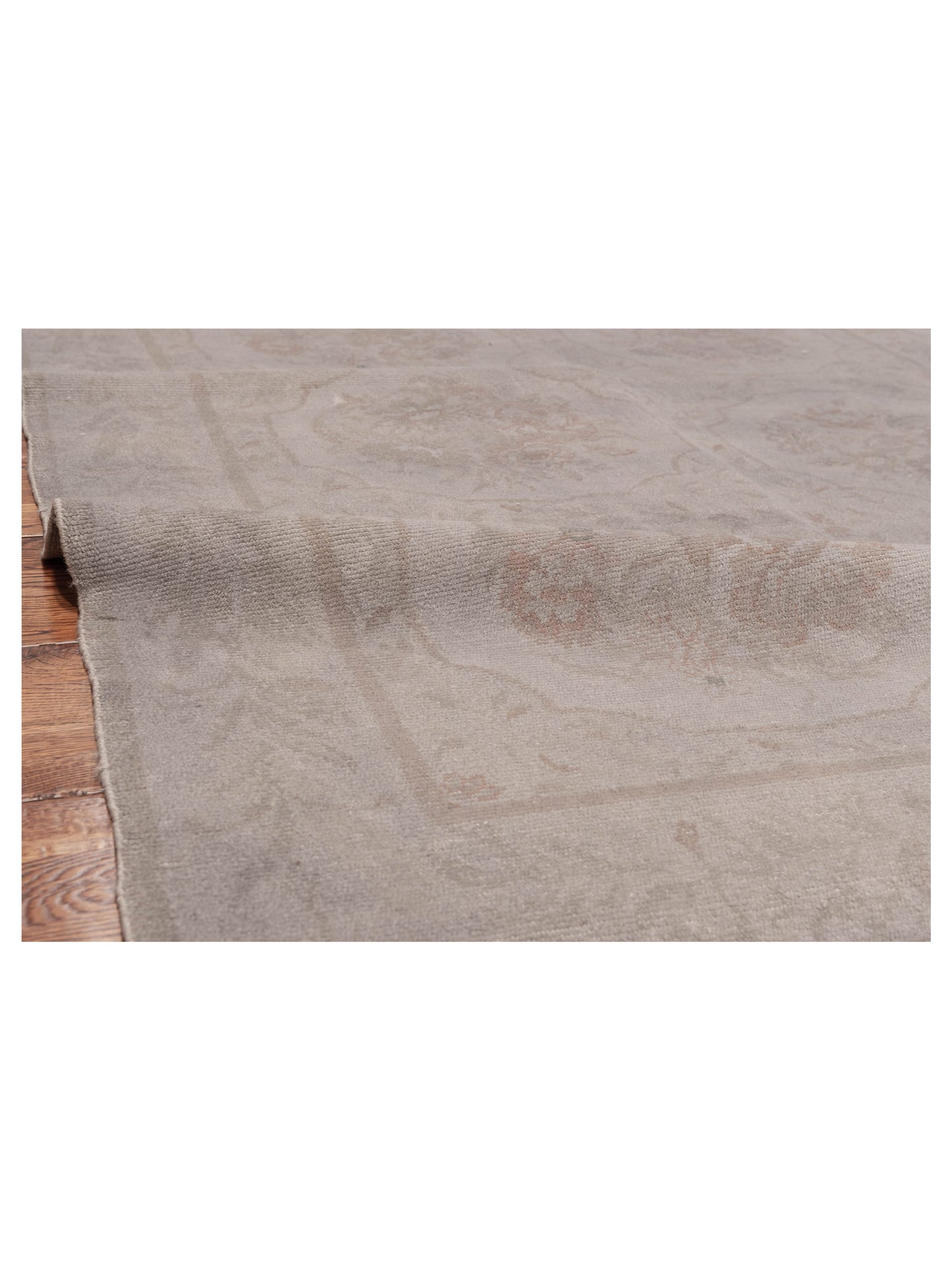 Vintage Gray 5x6.3 Hand Knotted Rug