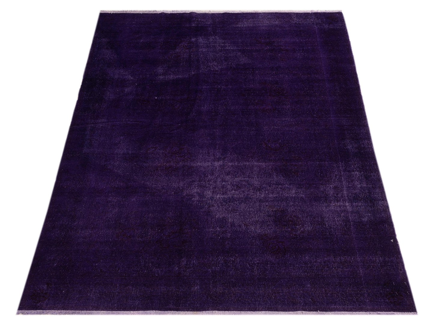 Vintage Purple 5.1x8 Hand Knotted Rug