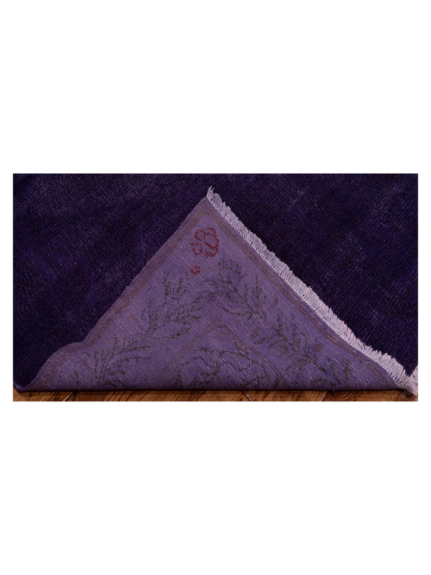 Vintage Purple 5.1x8 Hand Knotted Rug