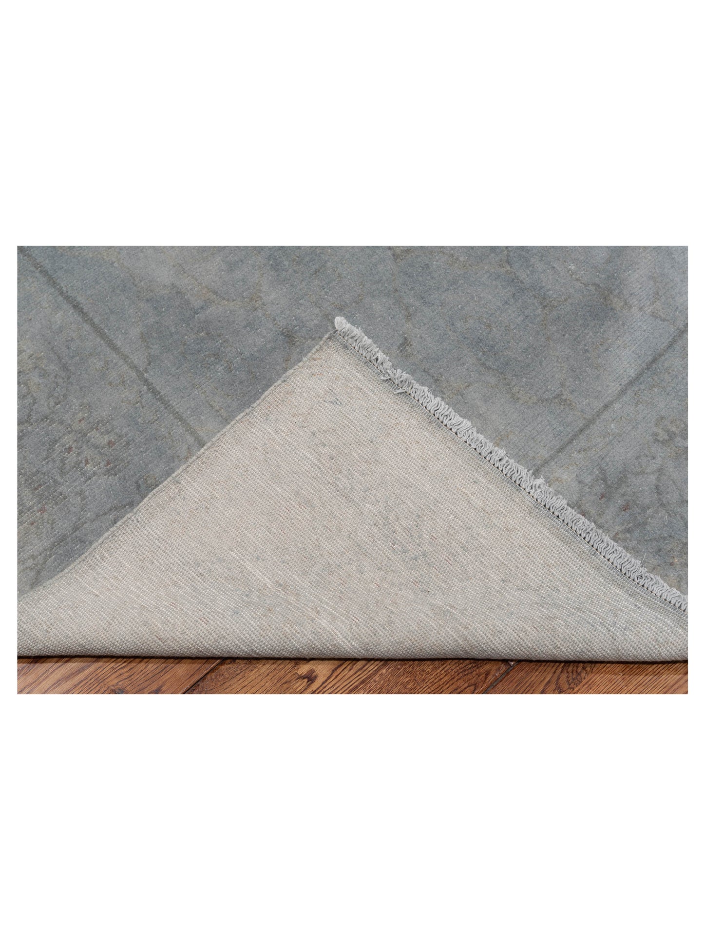 Vintage Gray 8.1x10.1 Hand Knotted Rug