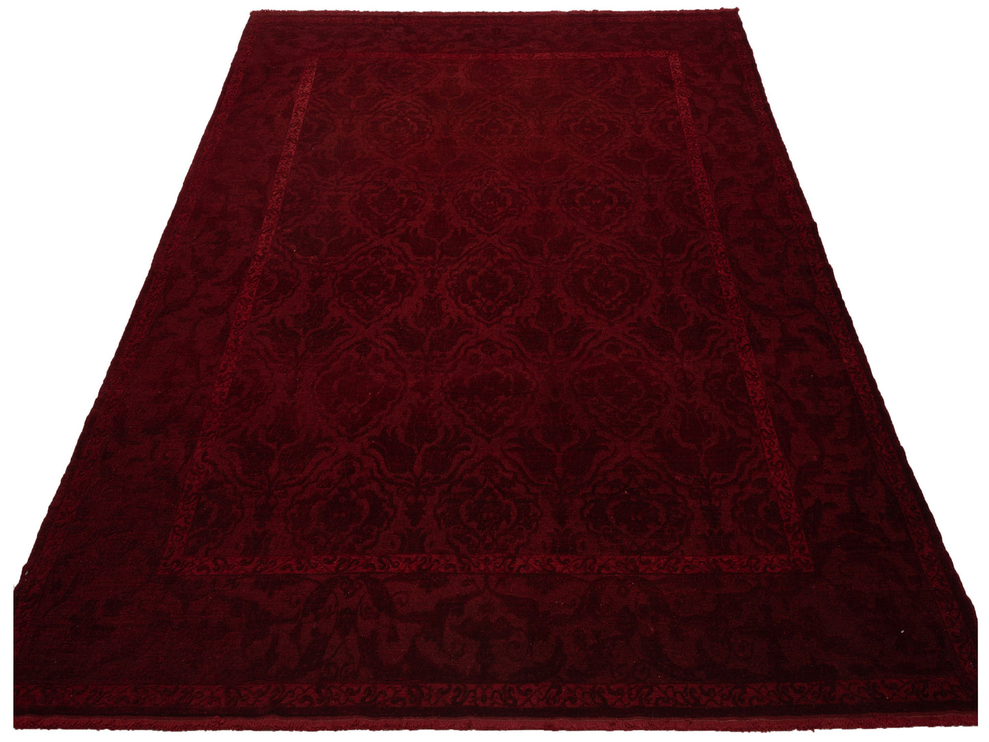 Rechromia Red Red 9.4x11.10 Hand Knotted Rug