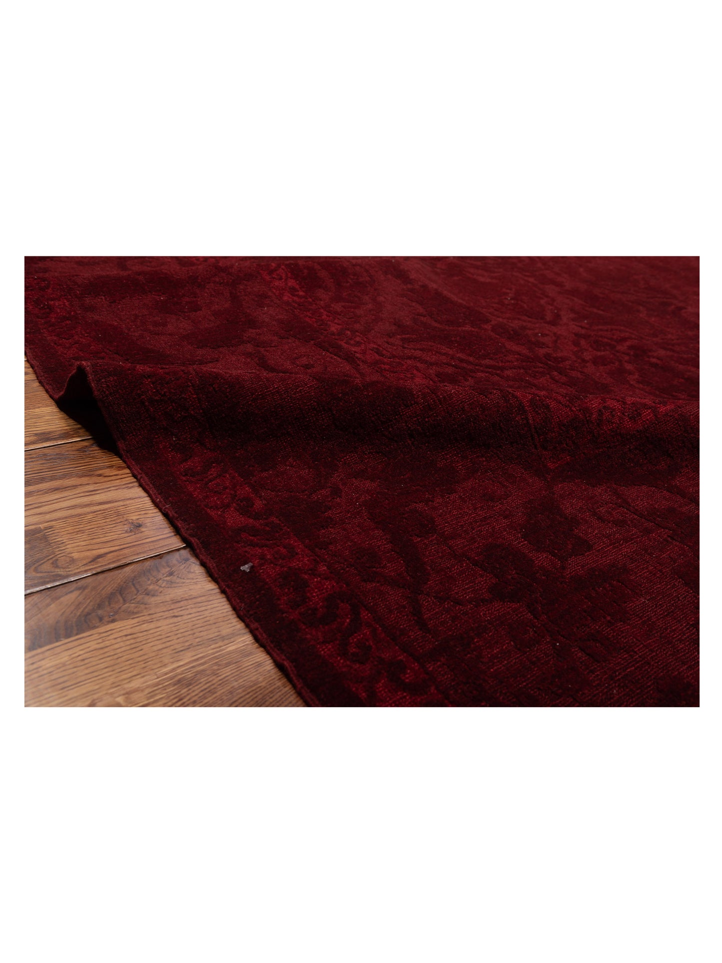 Rechromia Red Red 9.4x11.10 Hand Knotted Rug