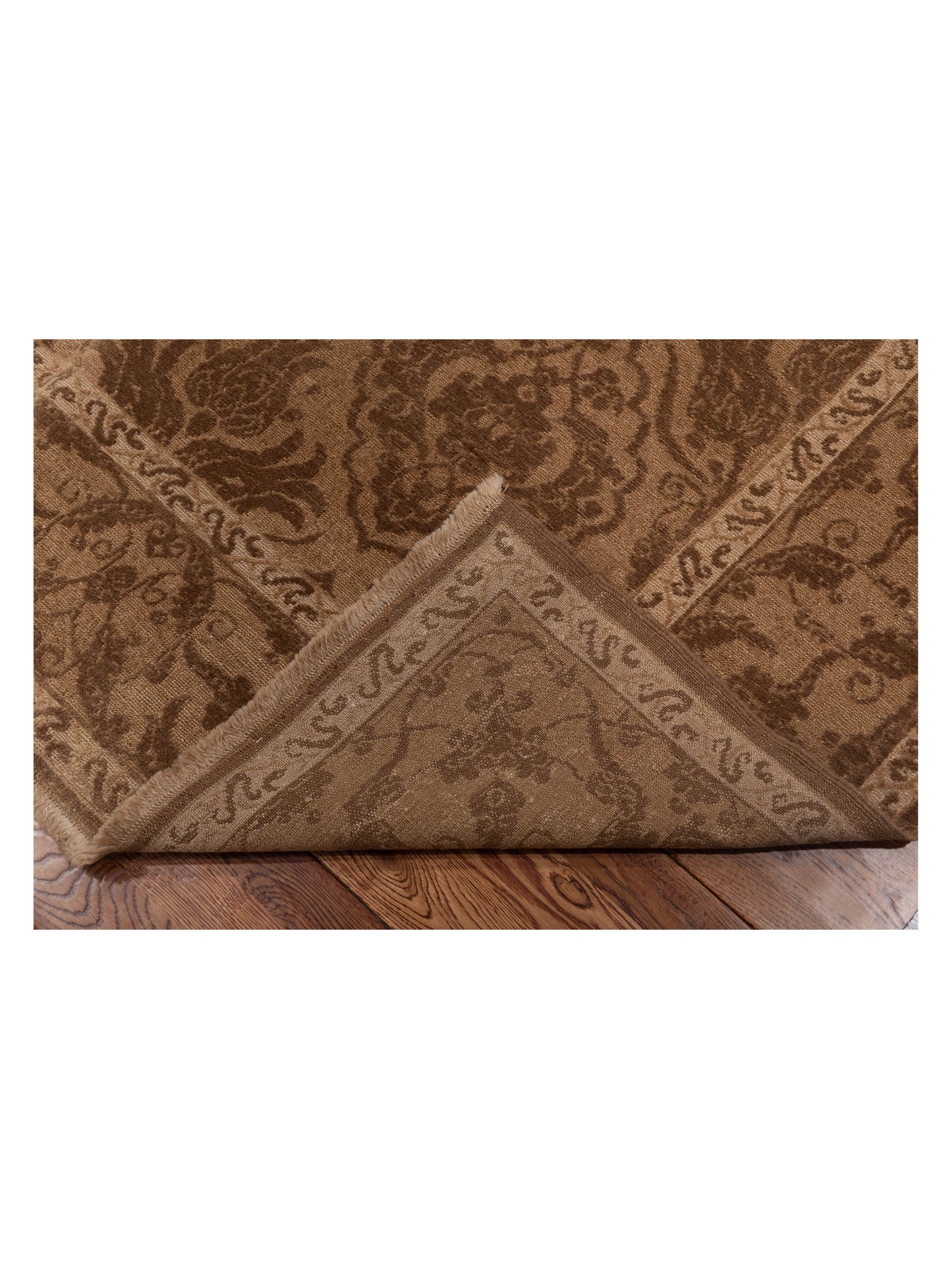 Defnera Brown Dark Brown 6.1x9 Hand Knotted Rug