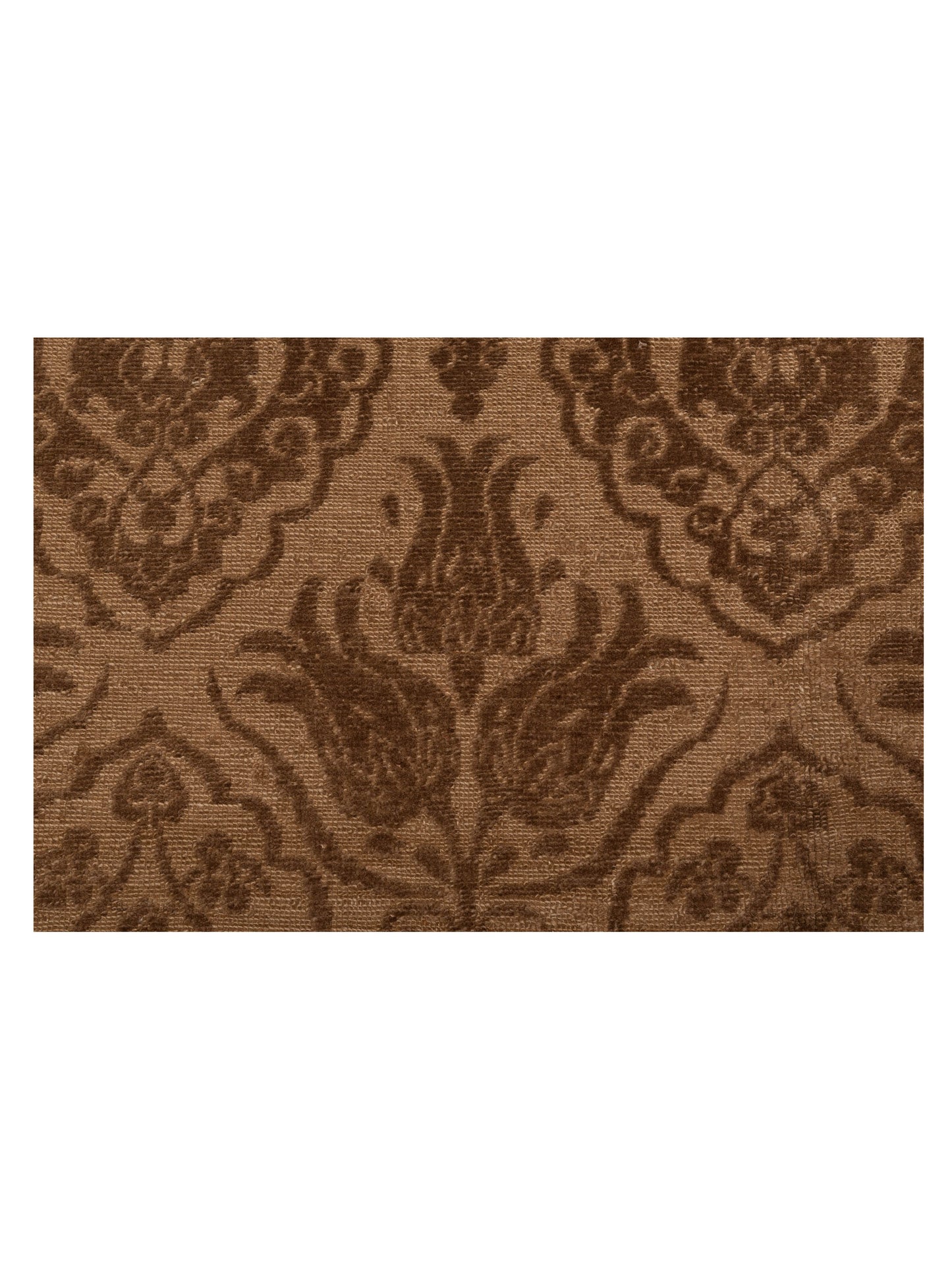 Defnera Brown Dark Brown 6.1x9 Hand Knotted Rug