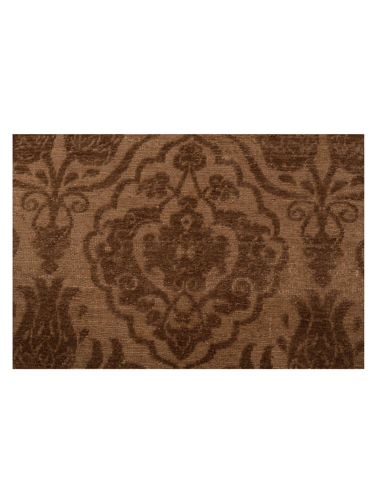 Defnera Brown Dark Brown 8.3x10 Hand Knotted Rug