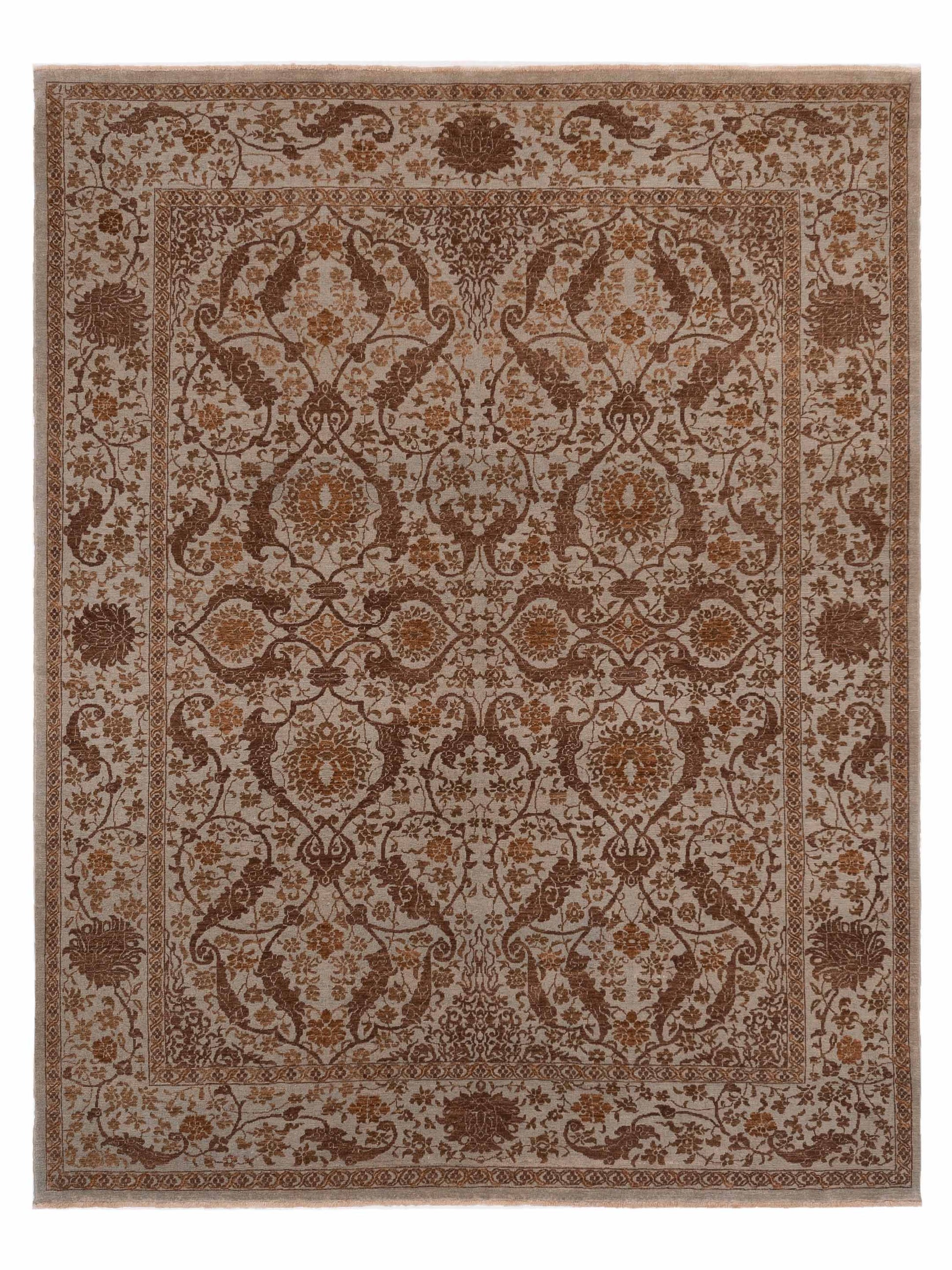 Pasha Defne  Ice Blue Dark Brown Transitional