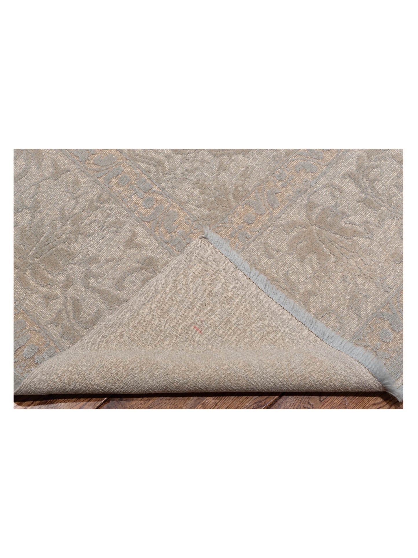 Rechromia Silver Gray 9.4x11.8 Hand Knotted Rug