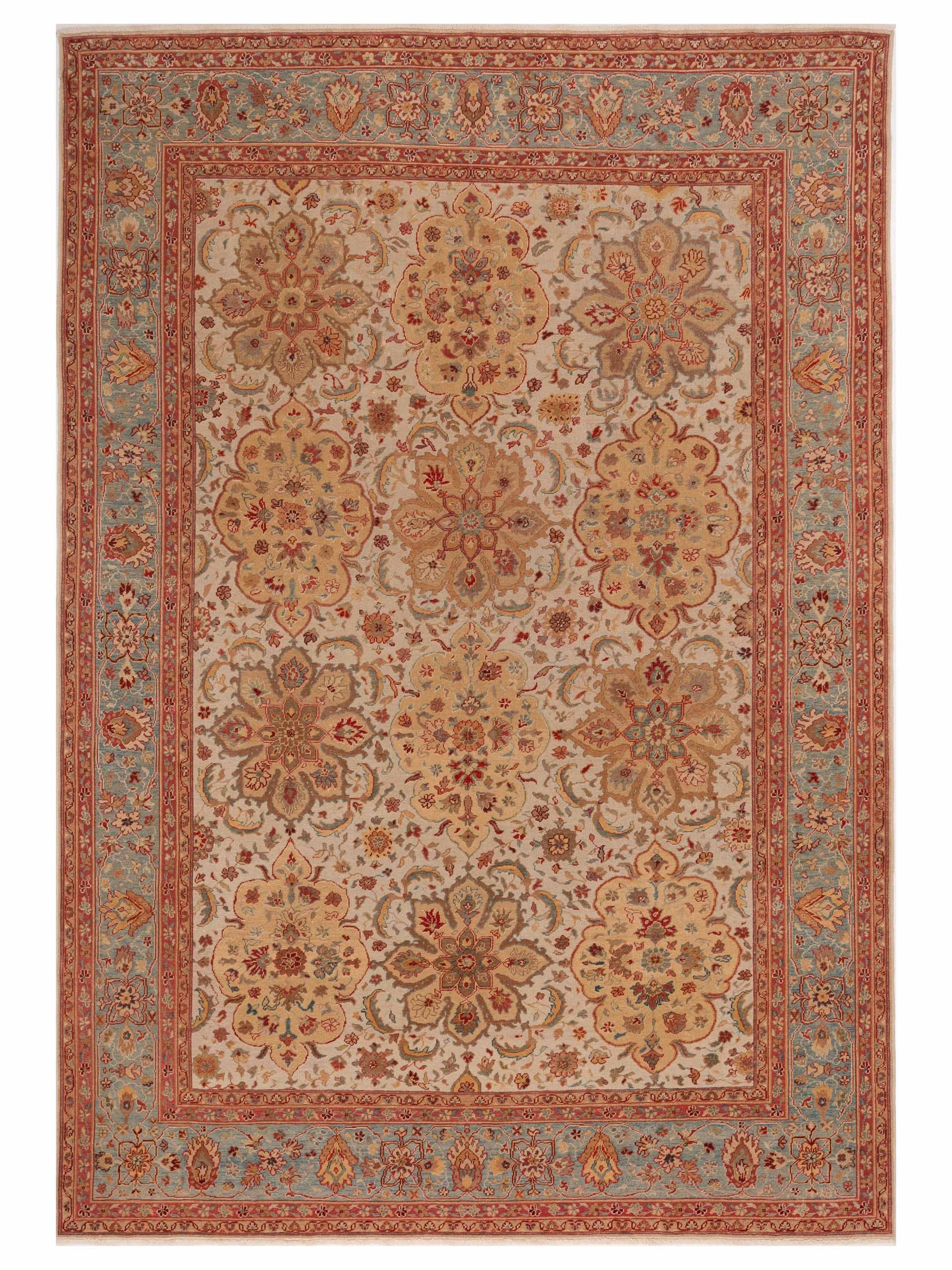 Pasha Antique Loom  Beige Blue Traditional