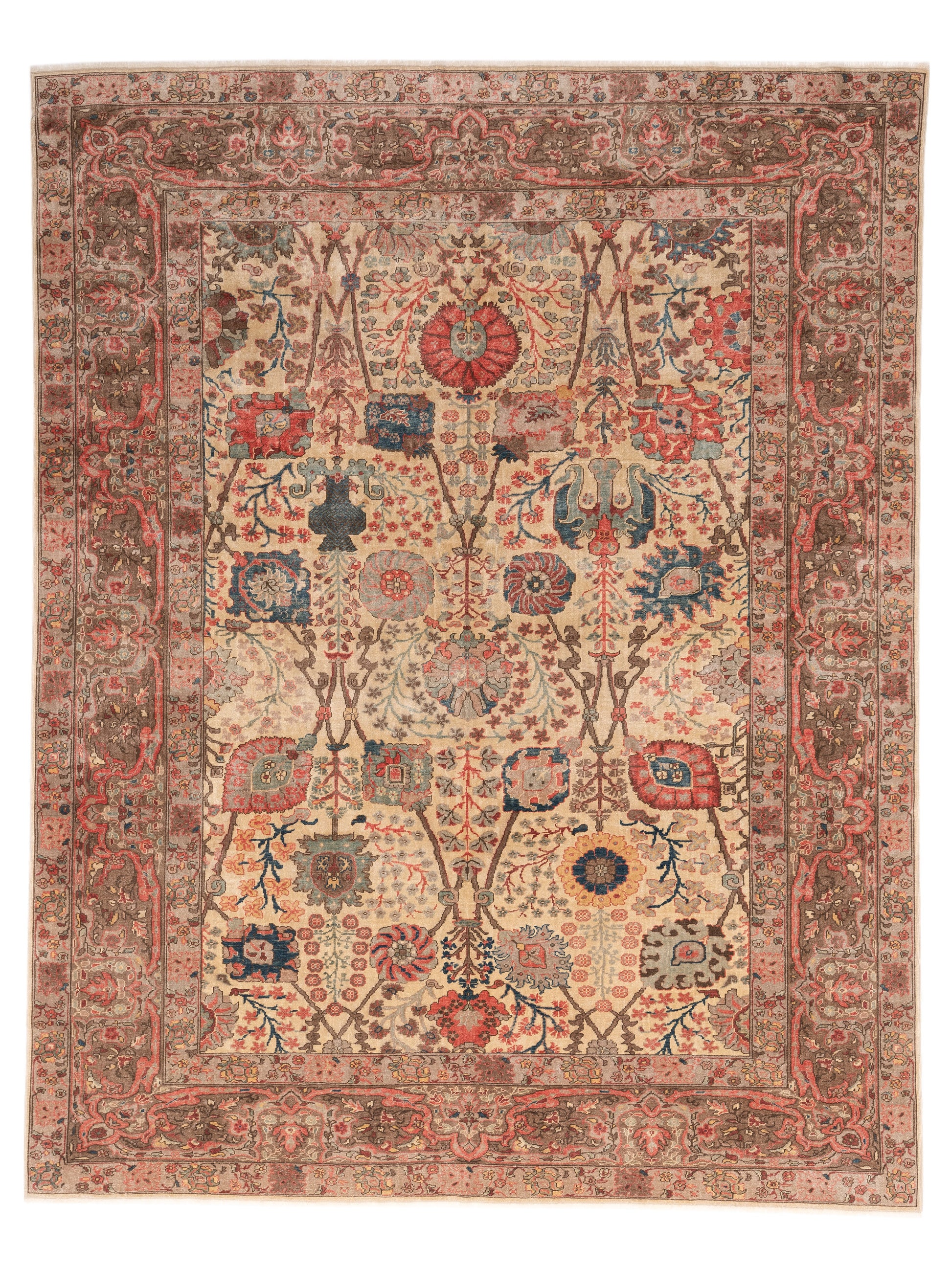 Pasha Antique Loom  Beige Brown Traditional