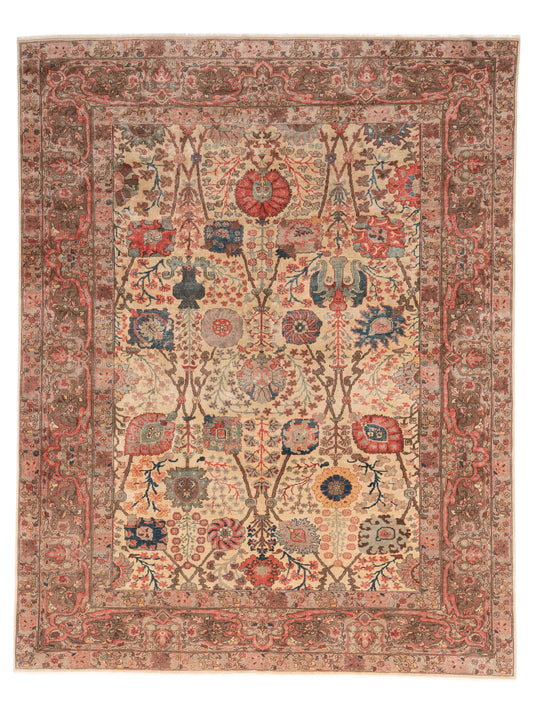 Pasha Antique Loom  Beige Brown Traditional