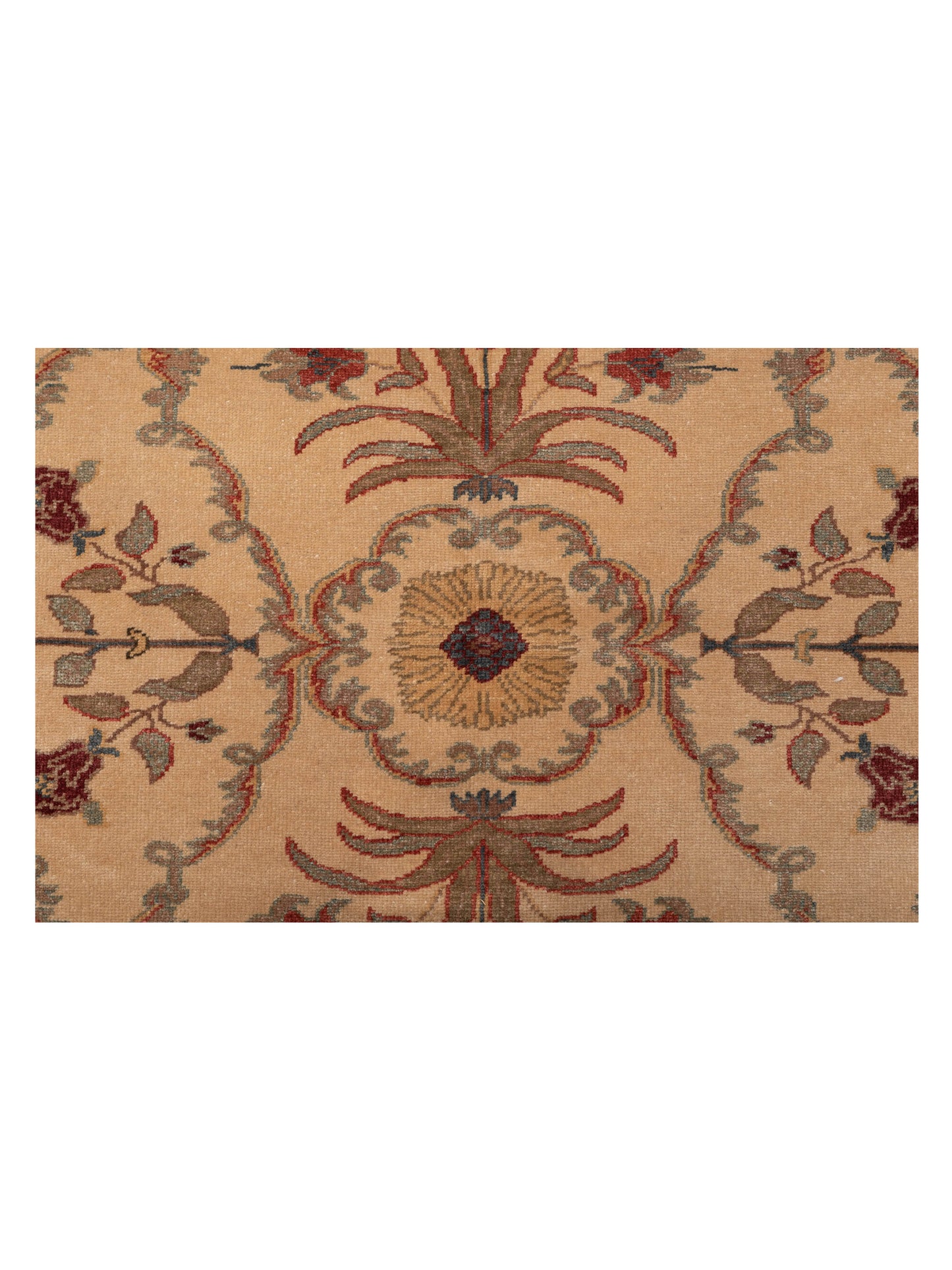Antiqua Loom Beige Beige 12.2x16.1 Hand Knotted Rug