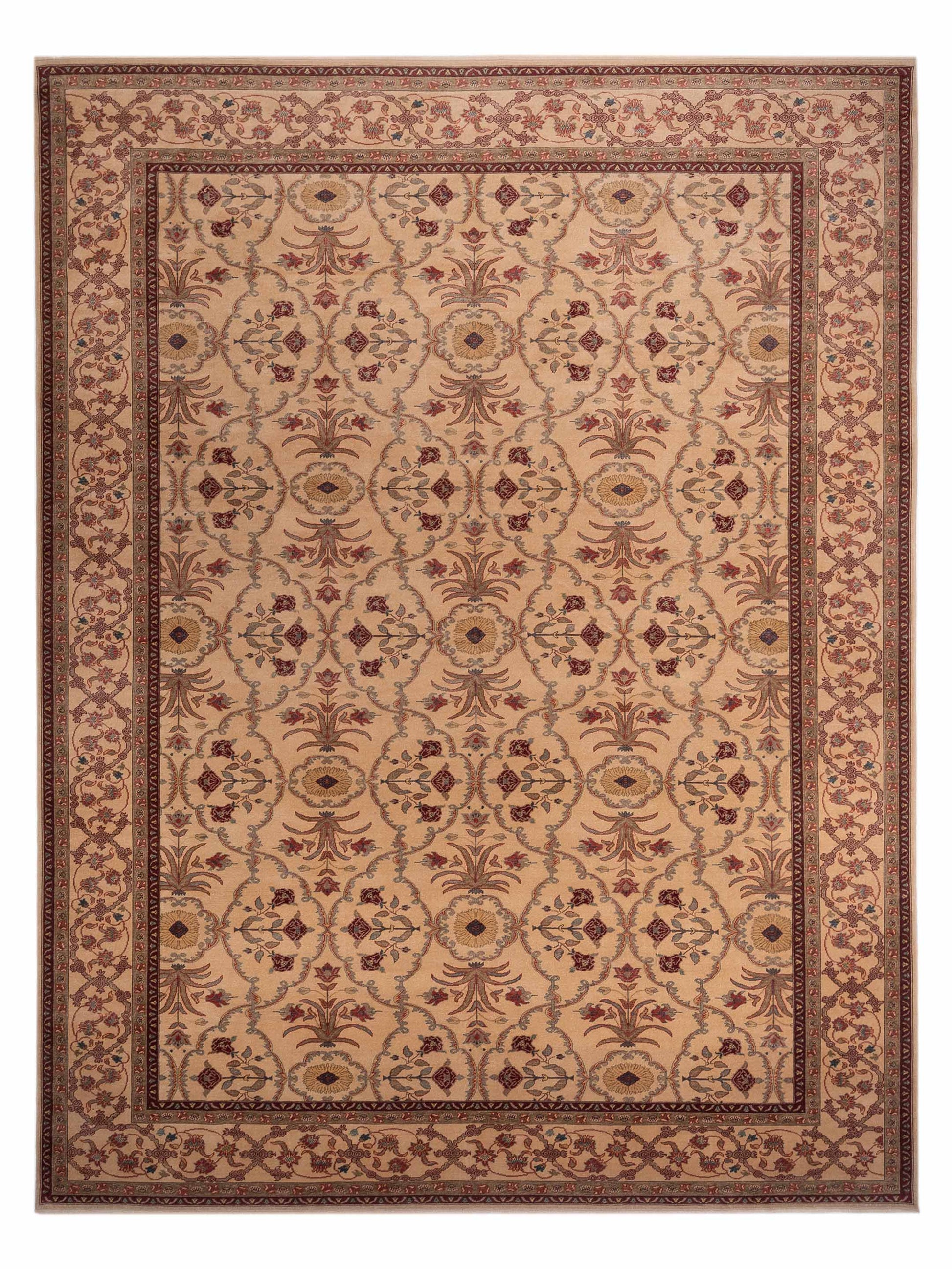Pasha Antique Loom  Beige Beige Traditional