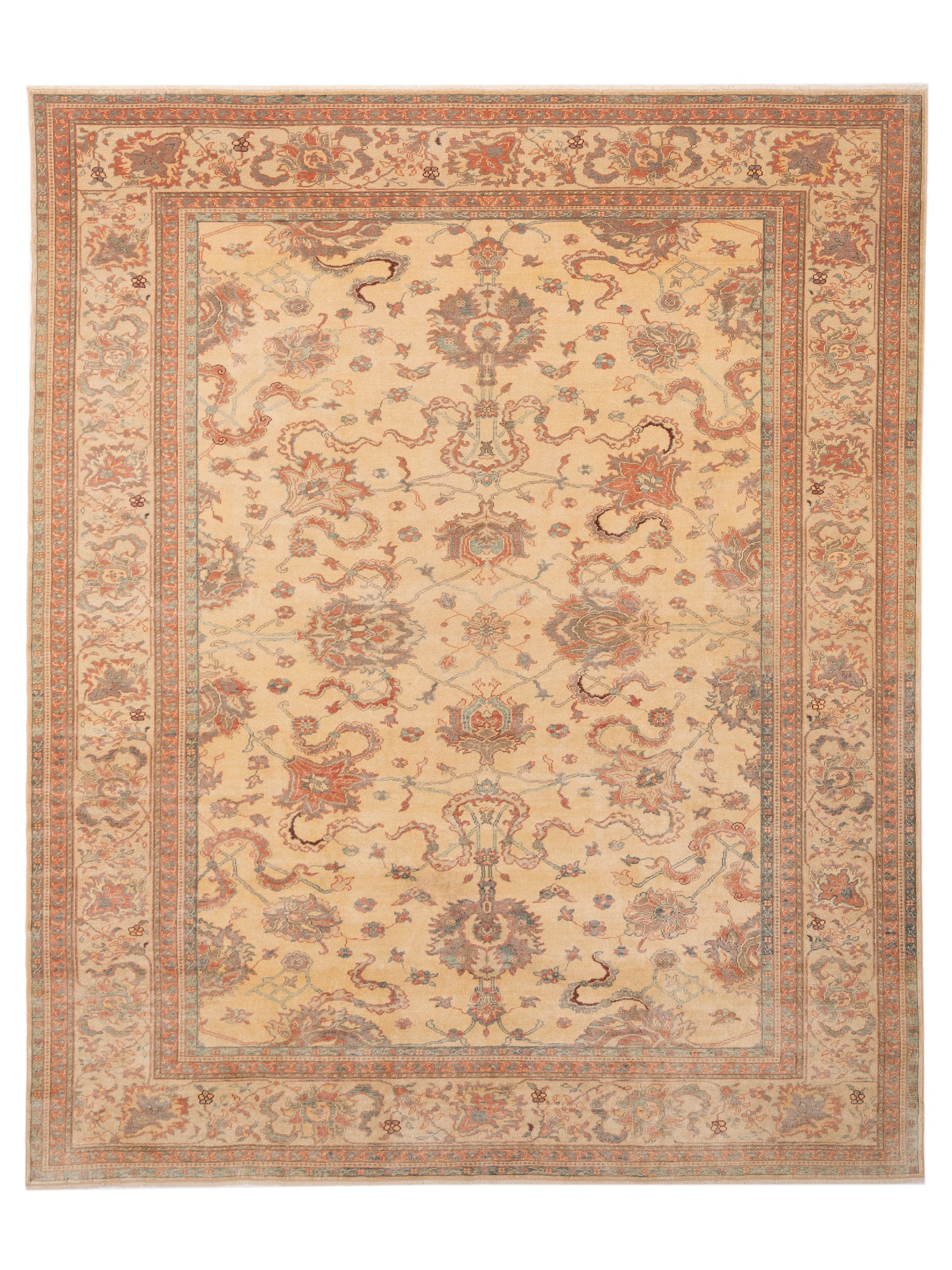 Pasha Antique Loom  Gold Ivory Traditional