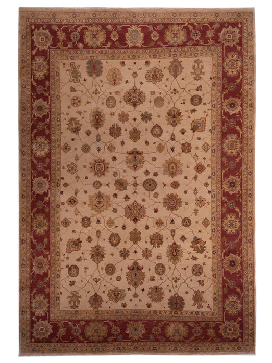 Pasha Turkish Elvan  Beige Red Traditional
