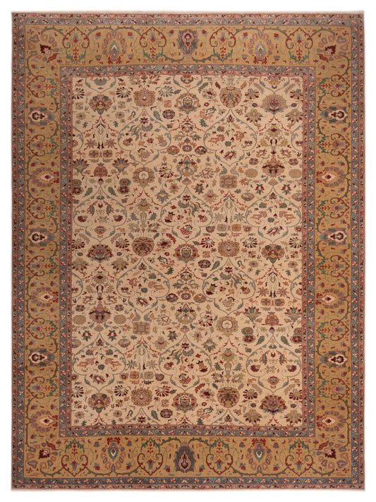 Pasha Antique Loom  Beige Gold Traditional