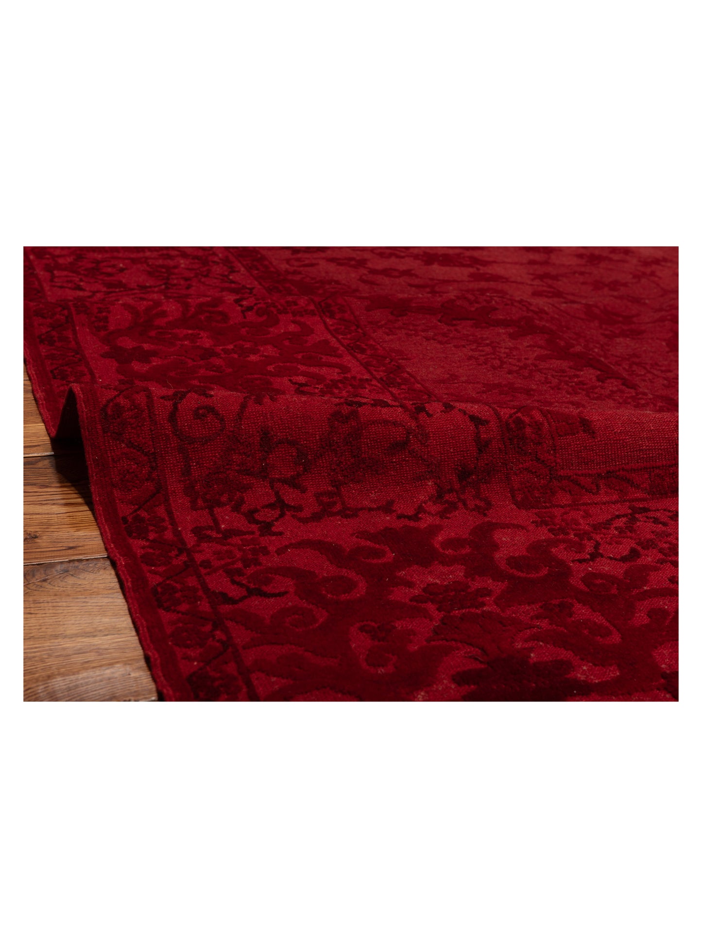 Vintage Red 8.3x10.5 Hand Knotted Rug