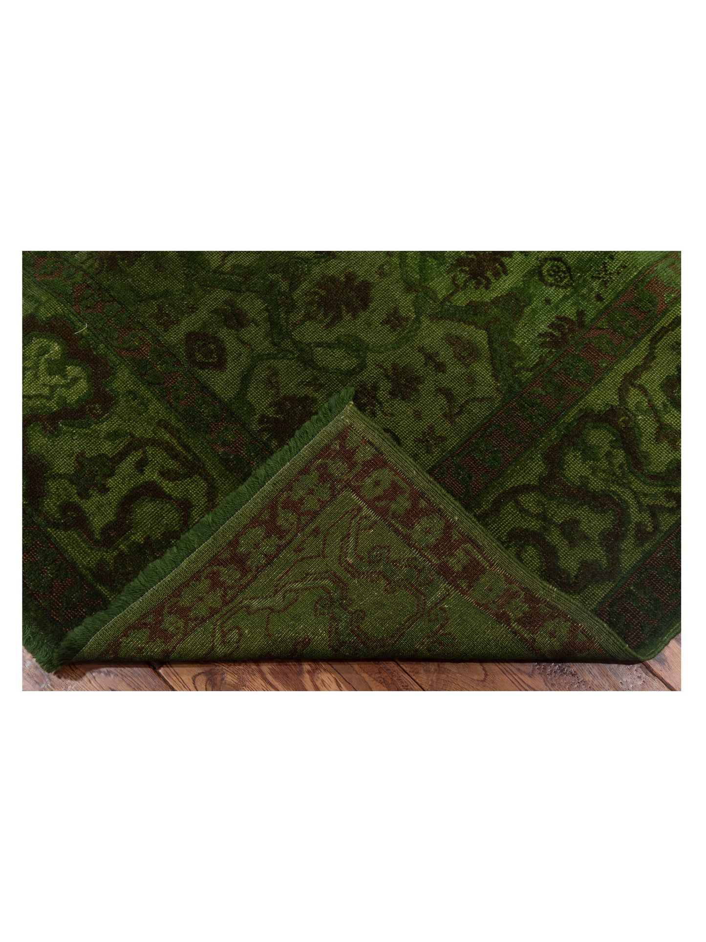 Vintage Green 5.1x7.6 Hand Knotted Rug