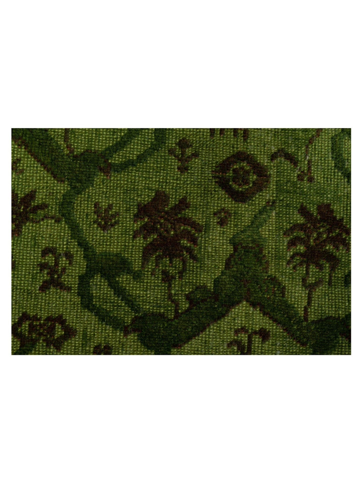 Vintage Green 5.1x7.6 Hand Knotted Rug
