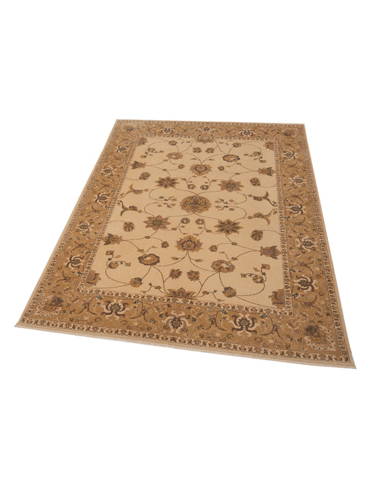 Antiqua Loom Ivory Gold 9.3x11.11 Hand Knotted Rug