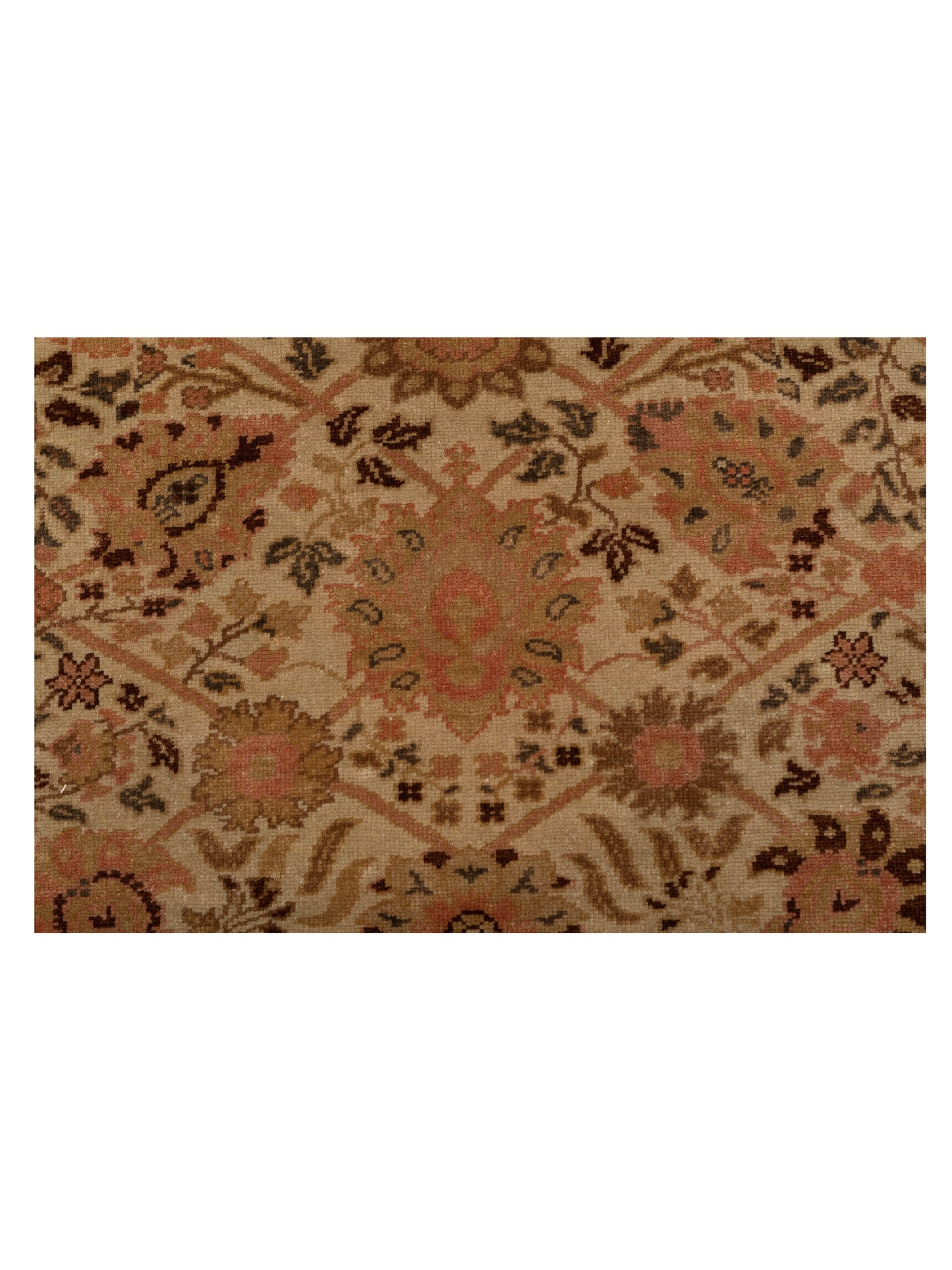 Antiqua Loom Ivory Ivory 9.4x12.6 Hand Knotted Rug