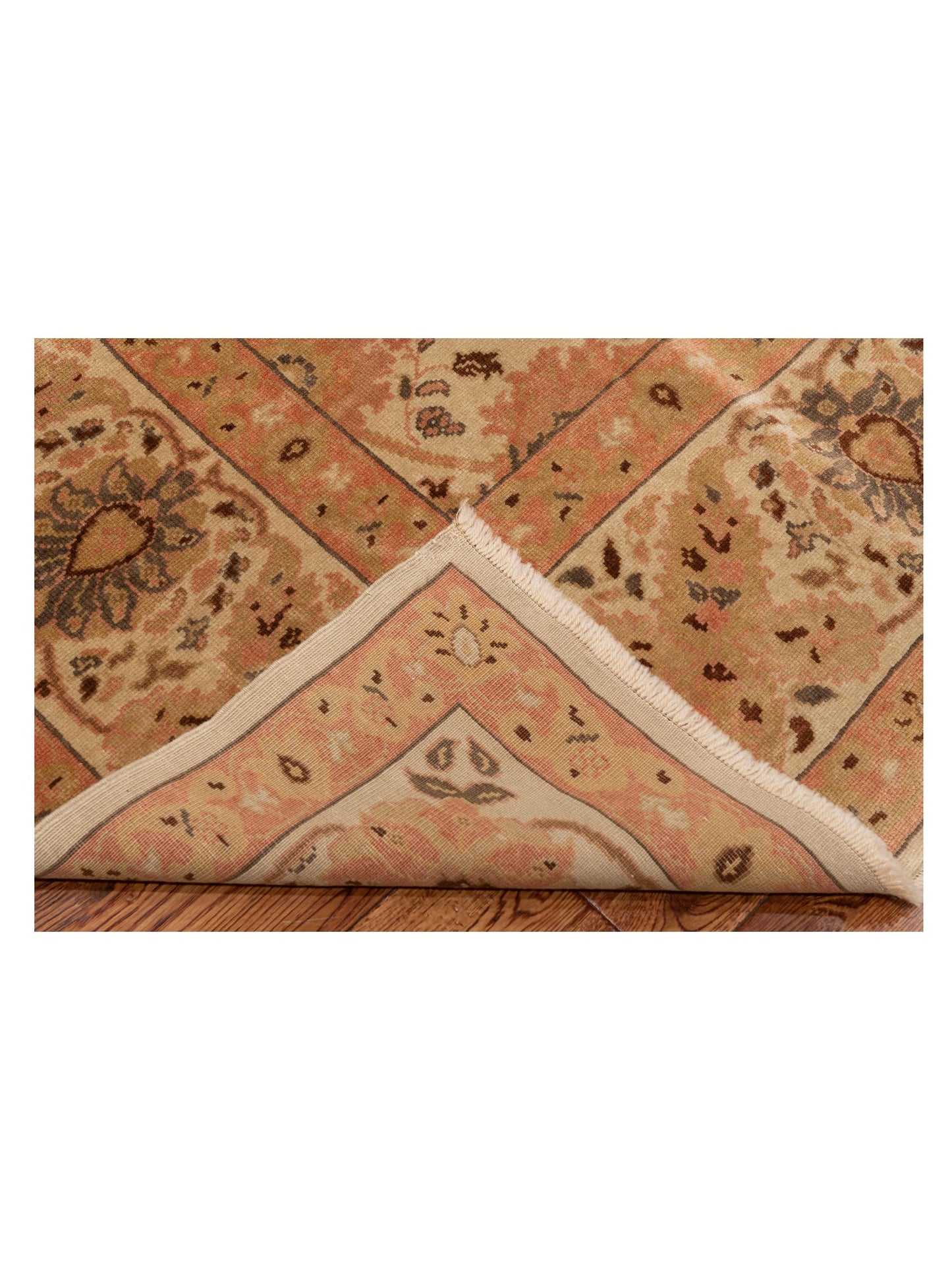 Antiqua Loom Ivory Ivory 9.4x12.6 Hand Knotted Rug