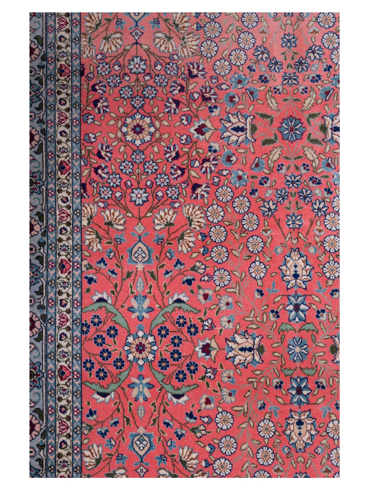 Hereke Pink Silver 4.3x5.9 Hand Knotted Rug