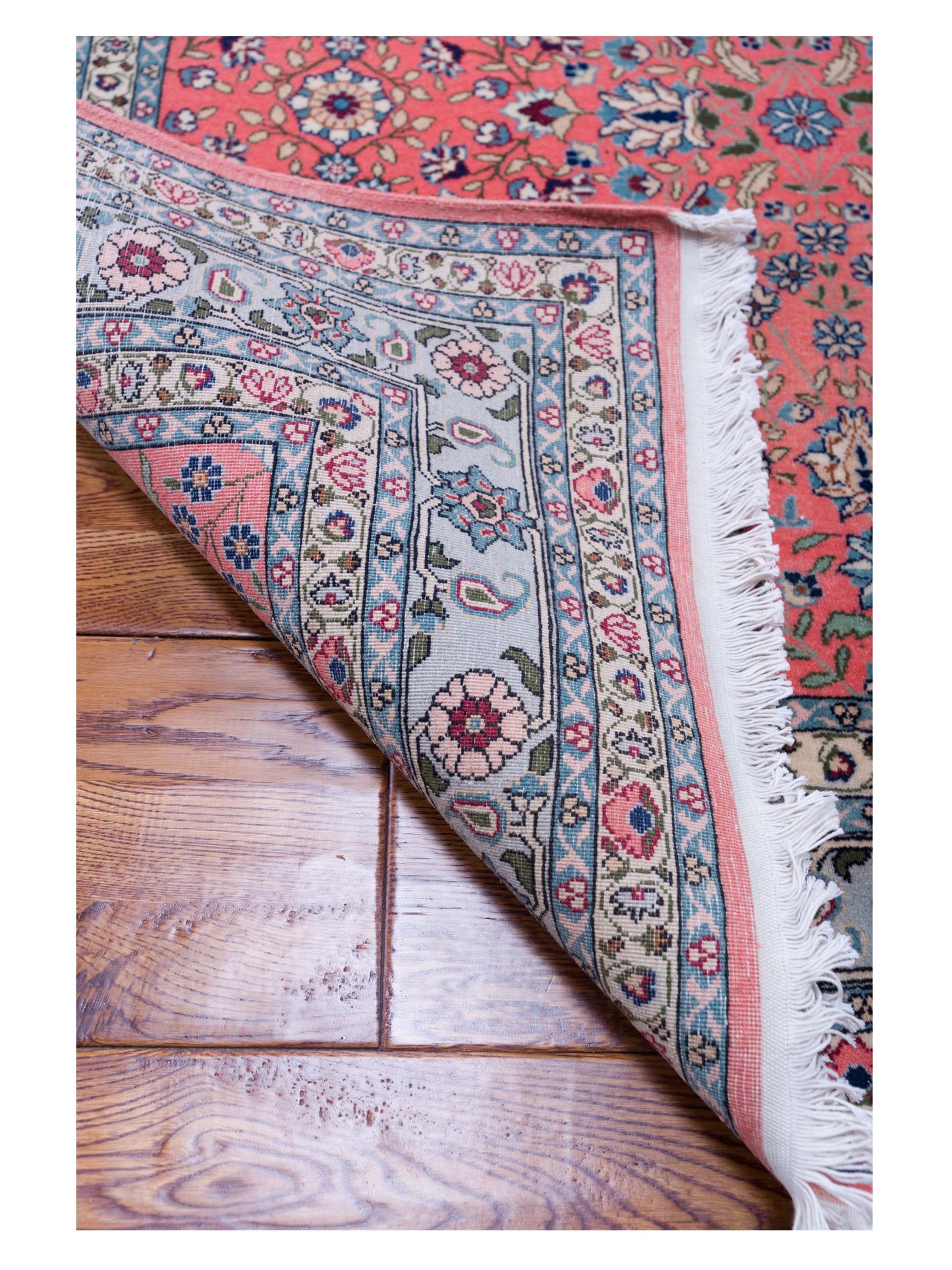 Hereke Pink Silver 4.3x5.9 Hand Knotted Rug