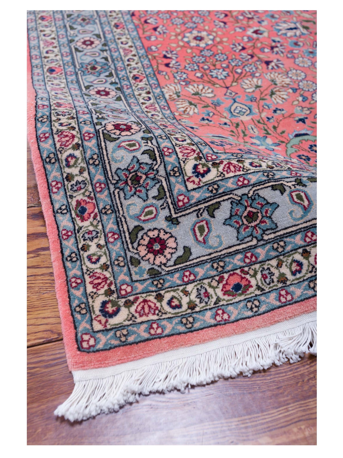 Hereke Pink Silver 4.3x5.9 Hand Knotted Rug