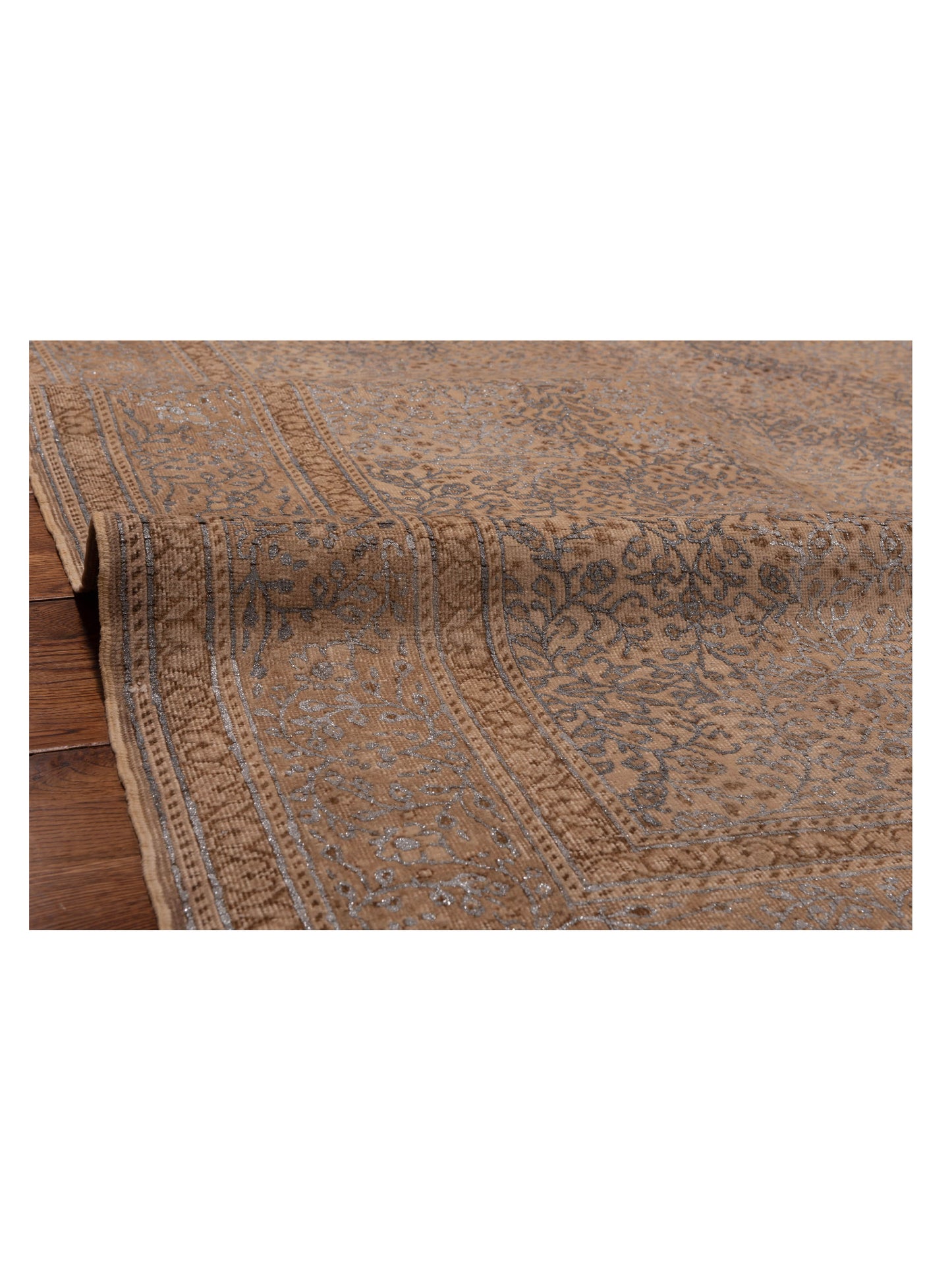 Vintage Beige 6.5x9.4 Hand Knotted Rug