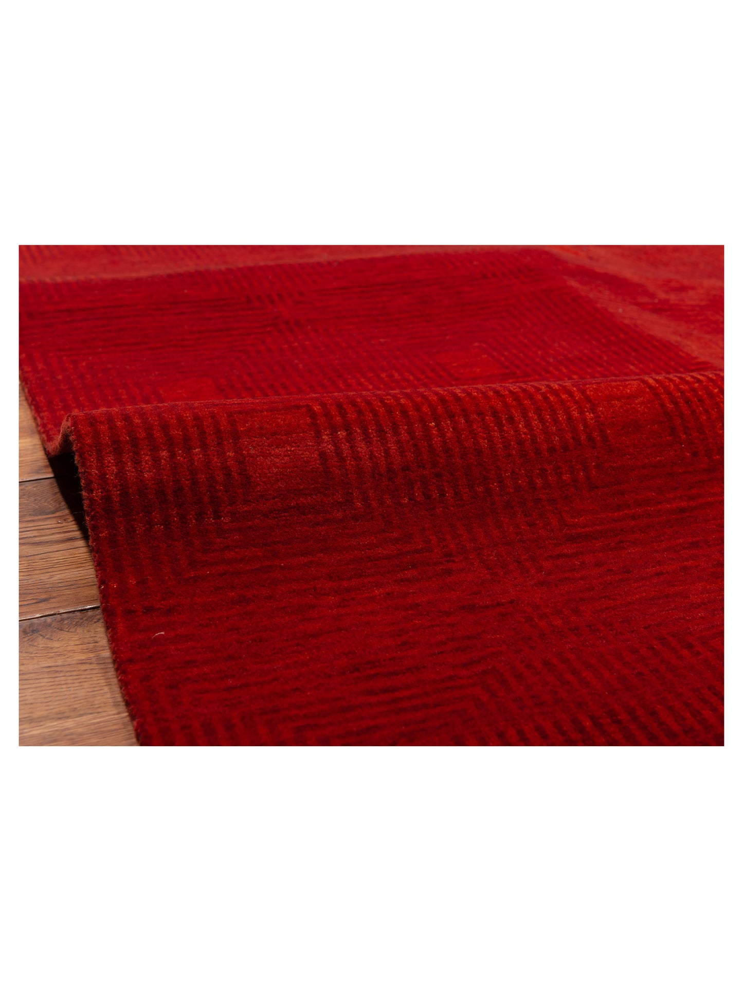 Loriyan Red Red 8.10x11.10 Hand Knotted Rug