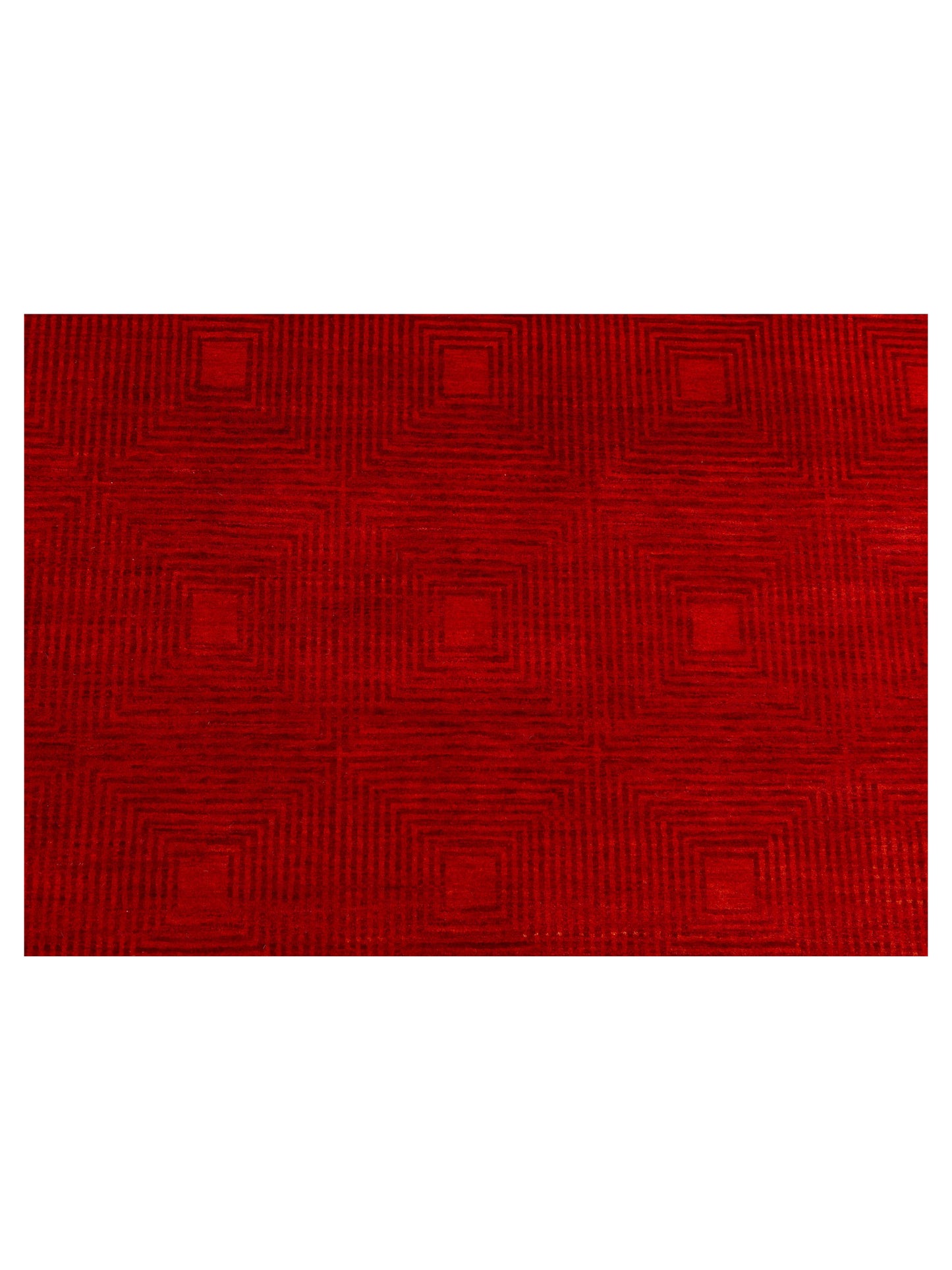 Loriyan Red Red 8.10x11.10 Hand Knotted Rug