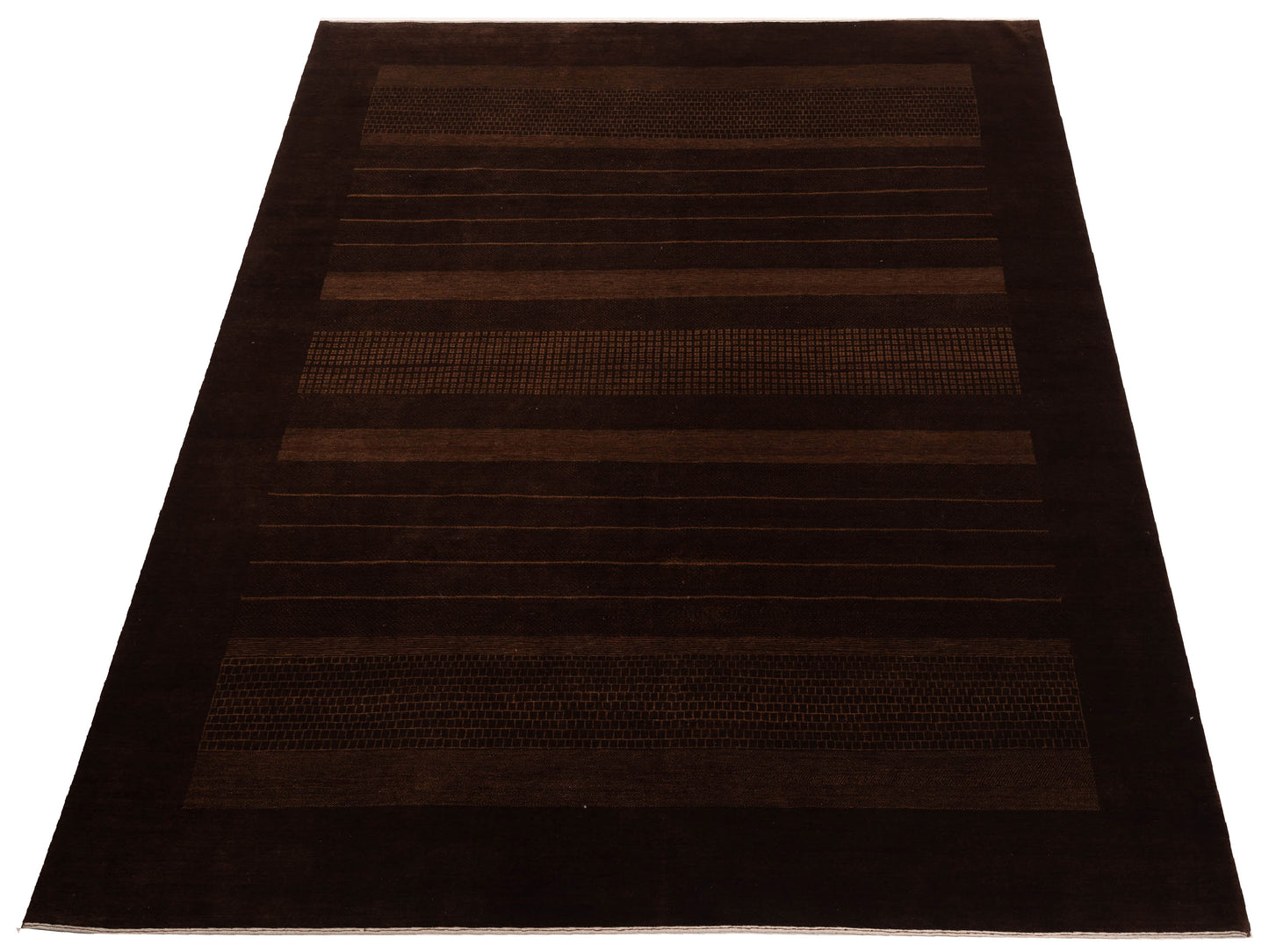 Loriyan Brown Brown 9.2x11.5 Hand Knotted Rug
