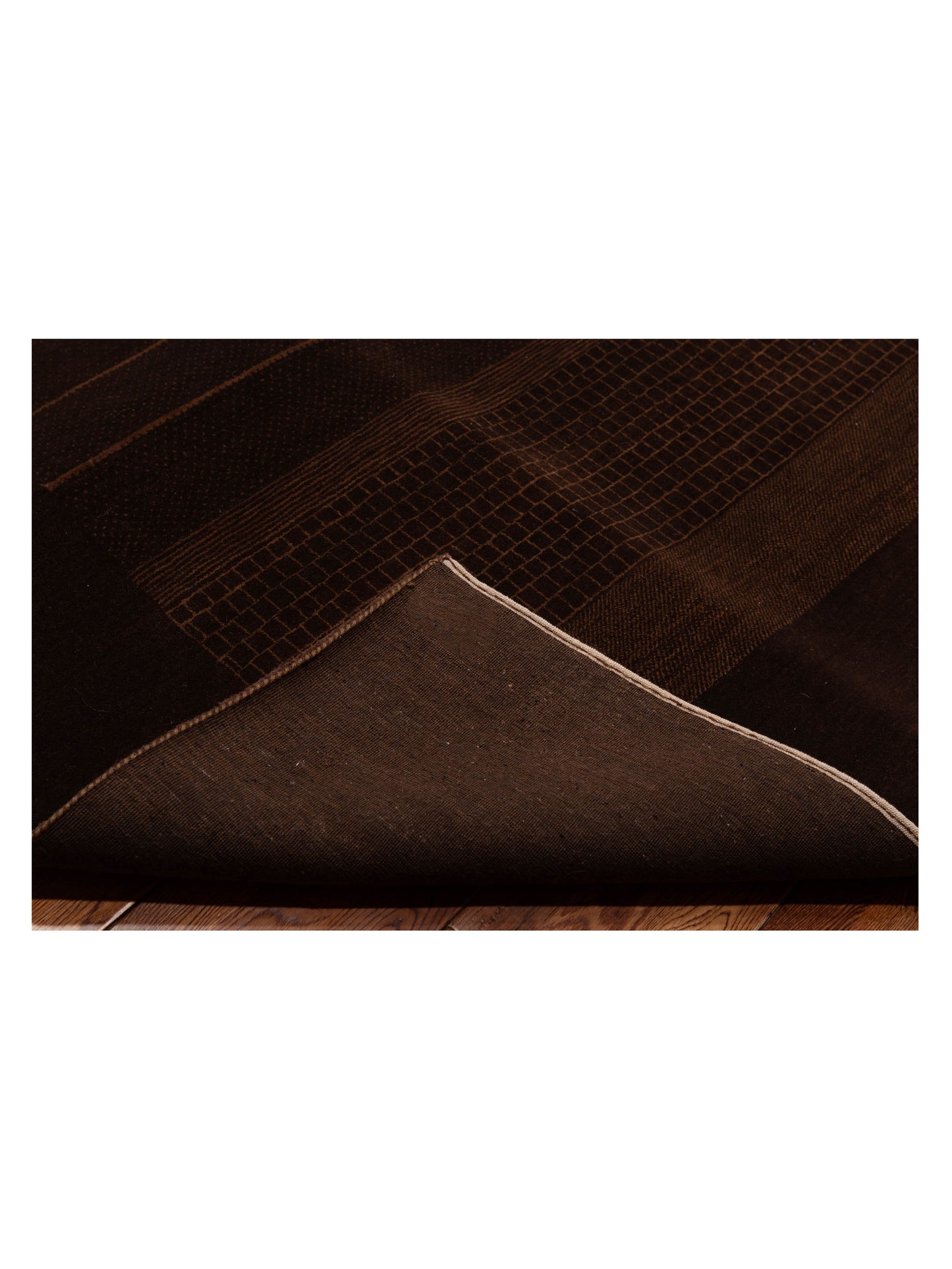 Loriyan Brown Brown 9.2x11.5 Hand Knotted Rug