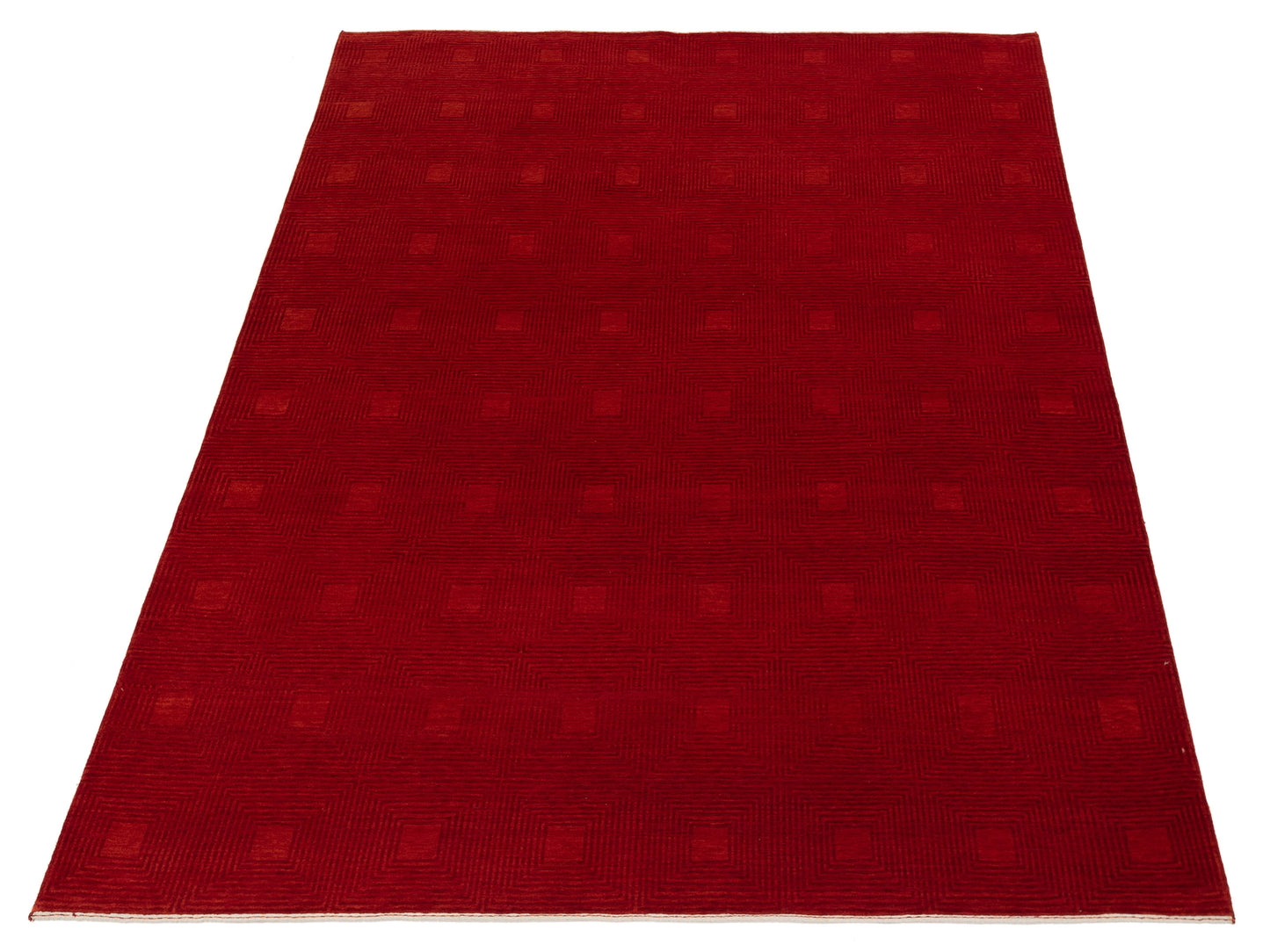Loriyan Red 7.9x9.7 Hand Knotted Rug